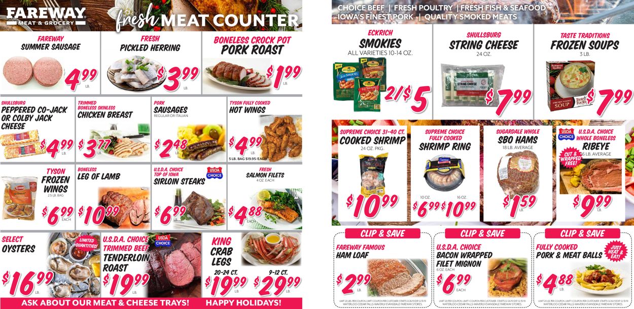 Catalogue Fareway - New Year's Ad 2019/2020 from 12/25/2019