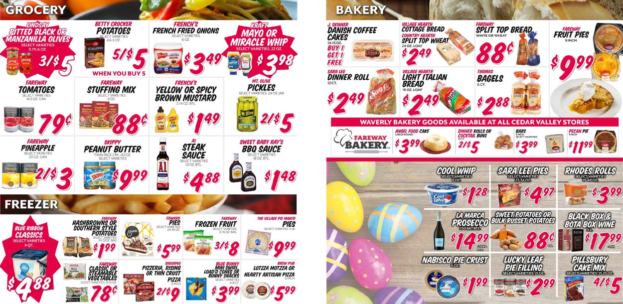 Catalogue Fareway Easter 2021 ad from 03/31/2021