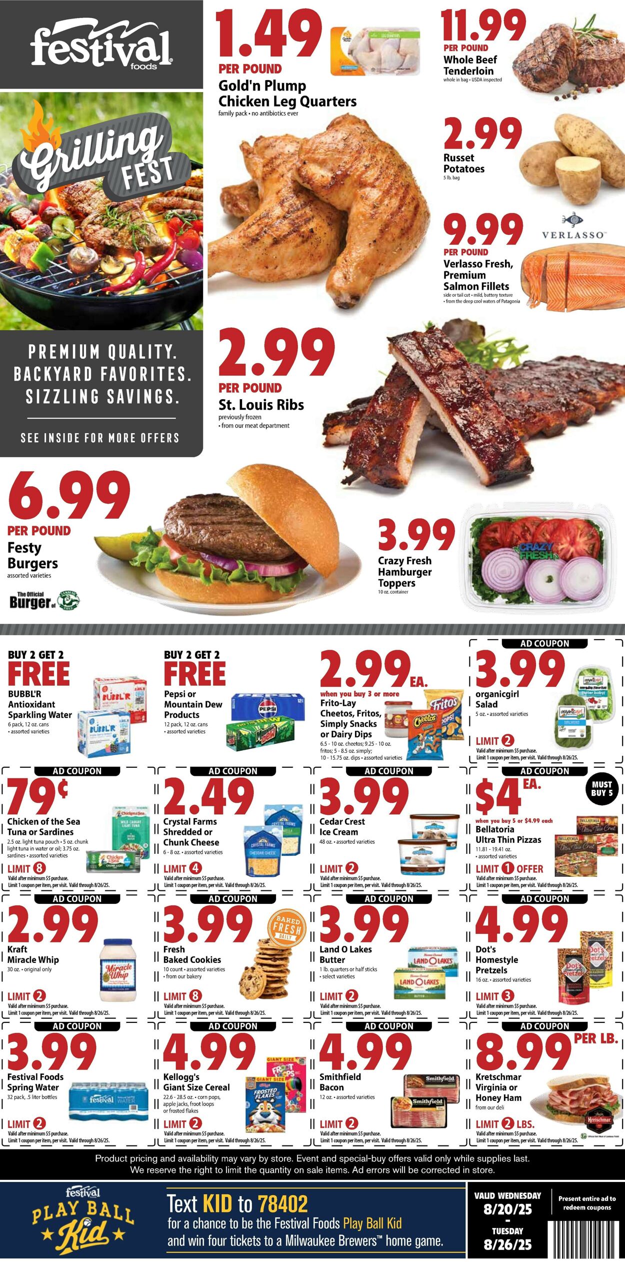 Catalogue Festival Foods from 08/20/2025