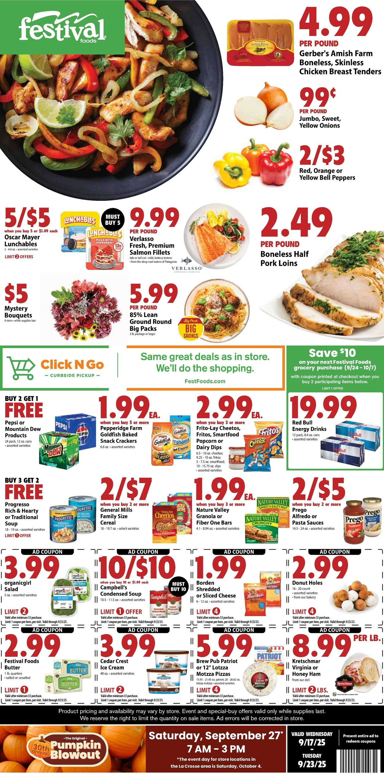 Catalogue Festival Foods from 09/17/2025