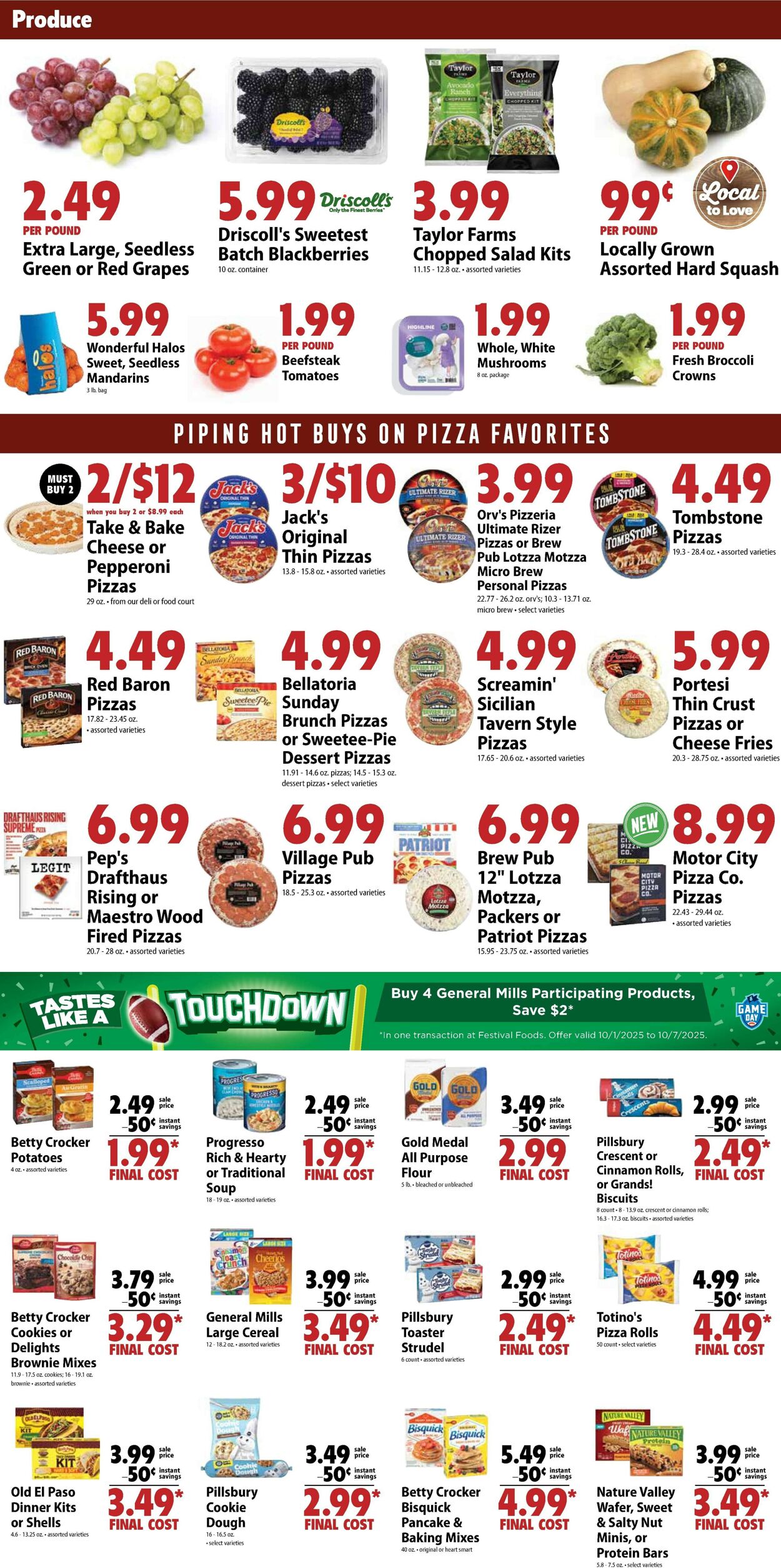 Catalogue Festival Foods from 10/01/2025