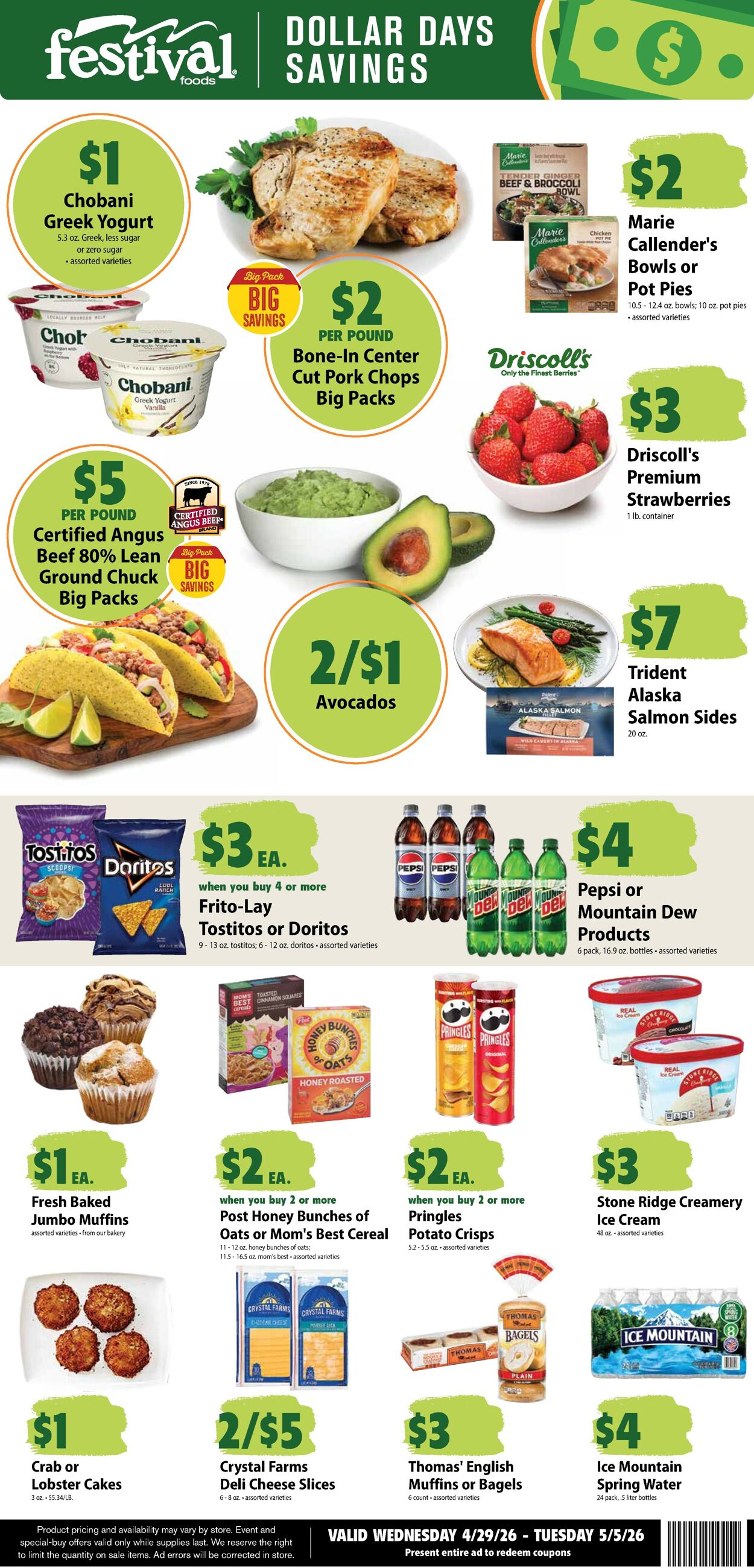 Catalogue Festival Foods from 04/29/2026