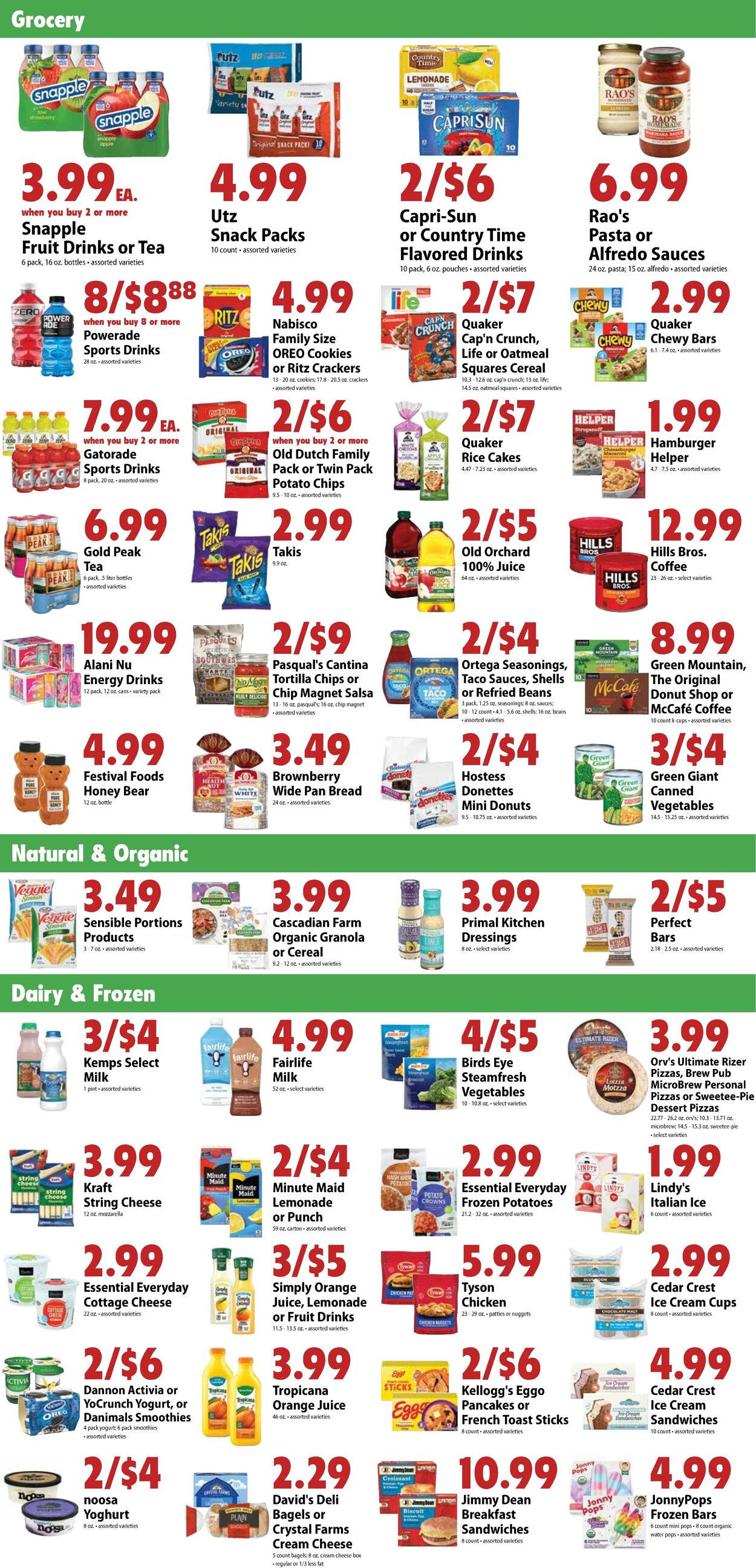 Catalogue Festival Foods from 08/19/2026