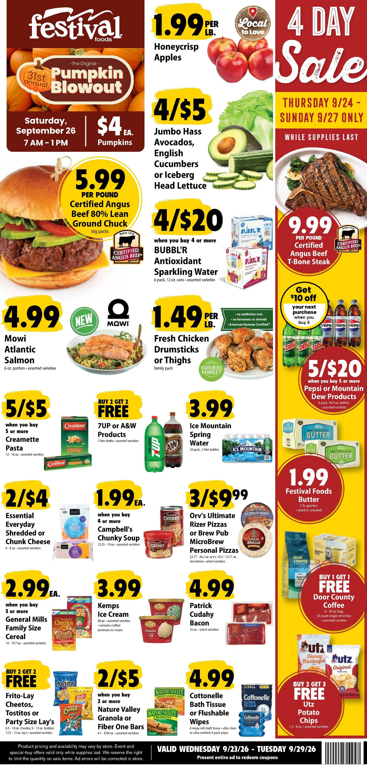 Catalogue Festival Foods from 09/23/2026