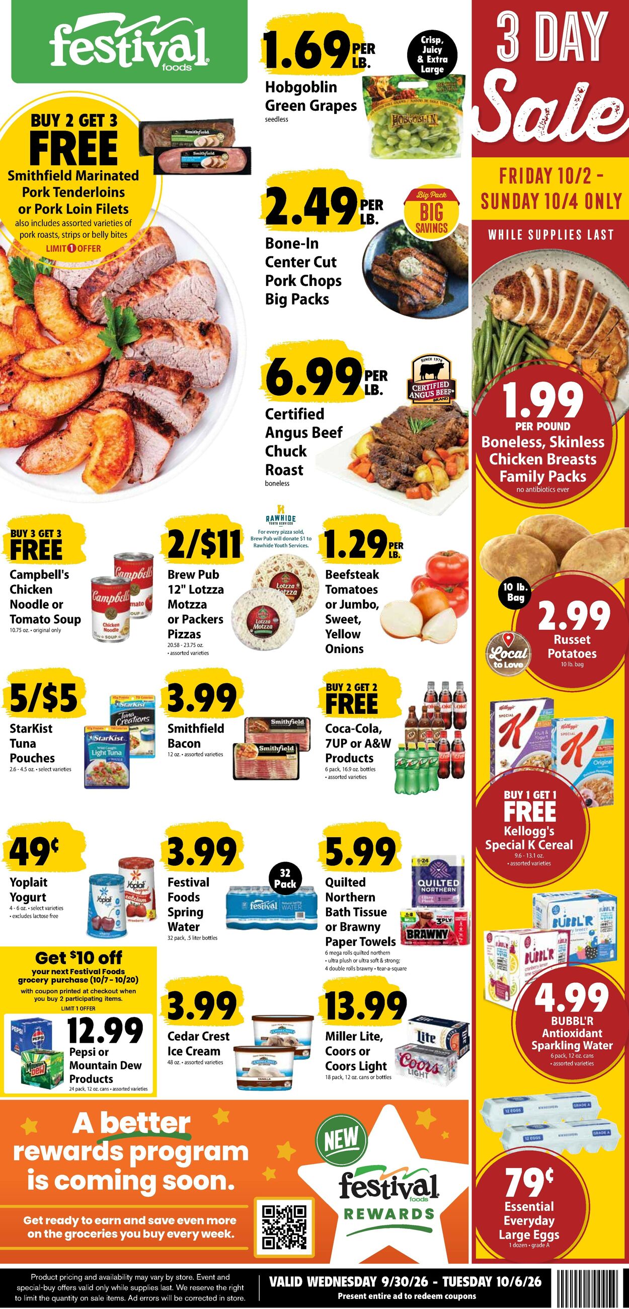 Catalogue Festival Foods from 09/30/2026