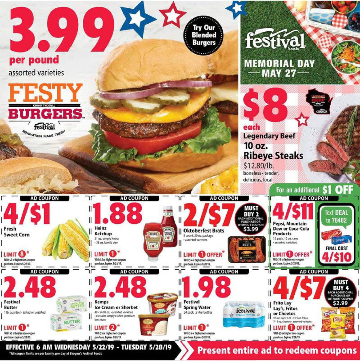 Catalogue Festival Foods from 05/22/2019
