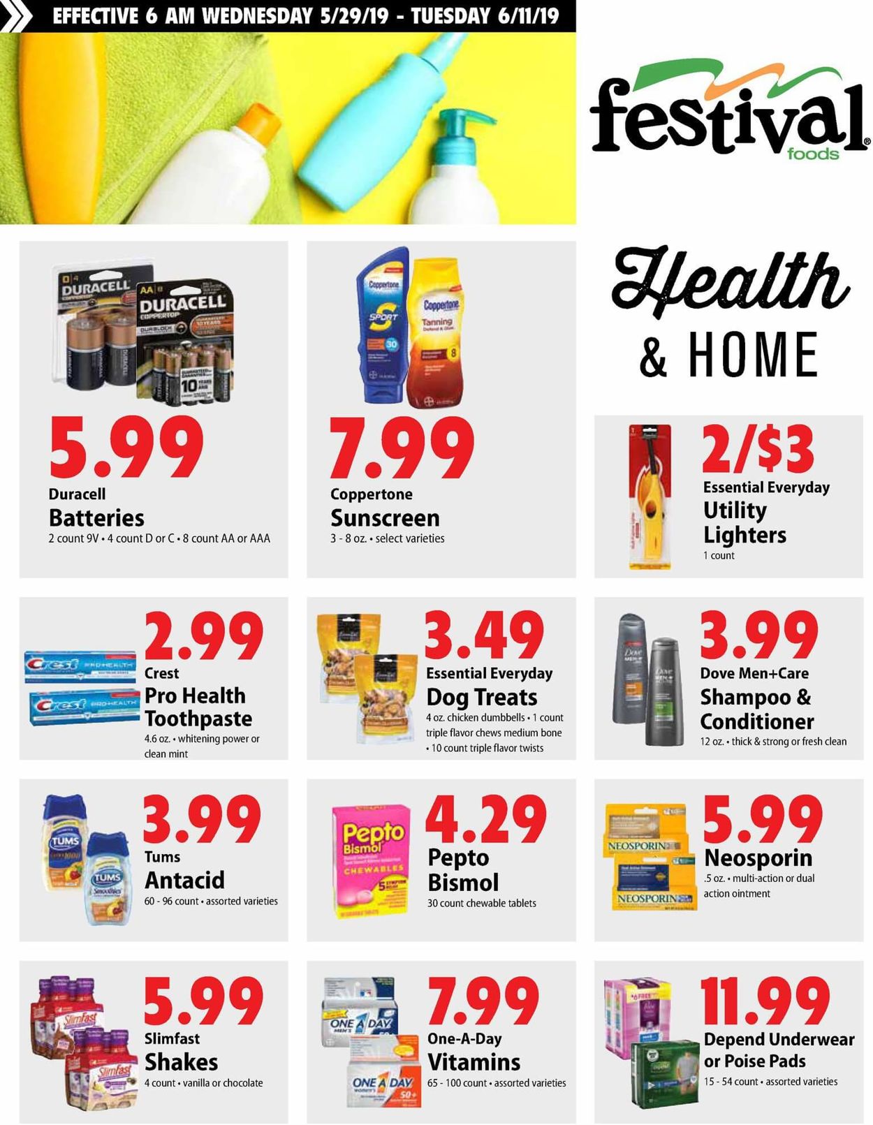 Catalogue Festival Foods from 06/05/2019