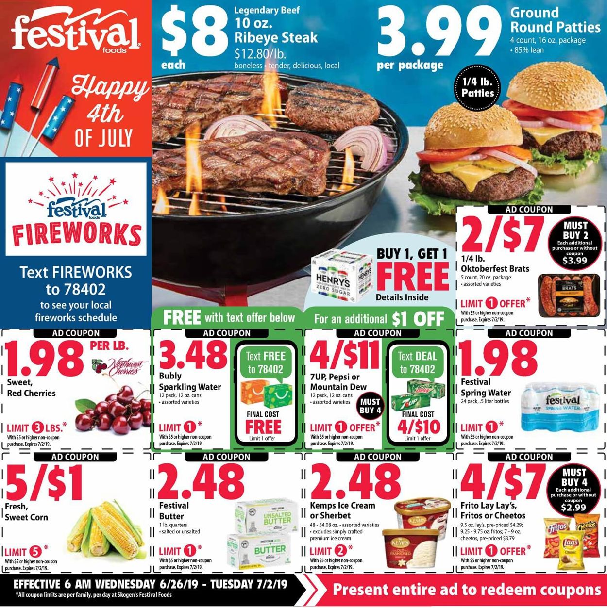 Festival Foods Current weekly ad 06/26 07/02/2019