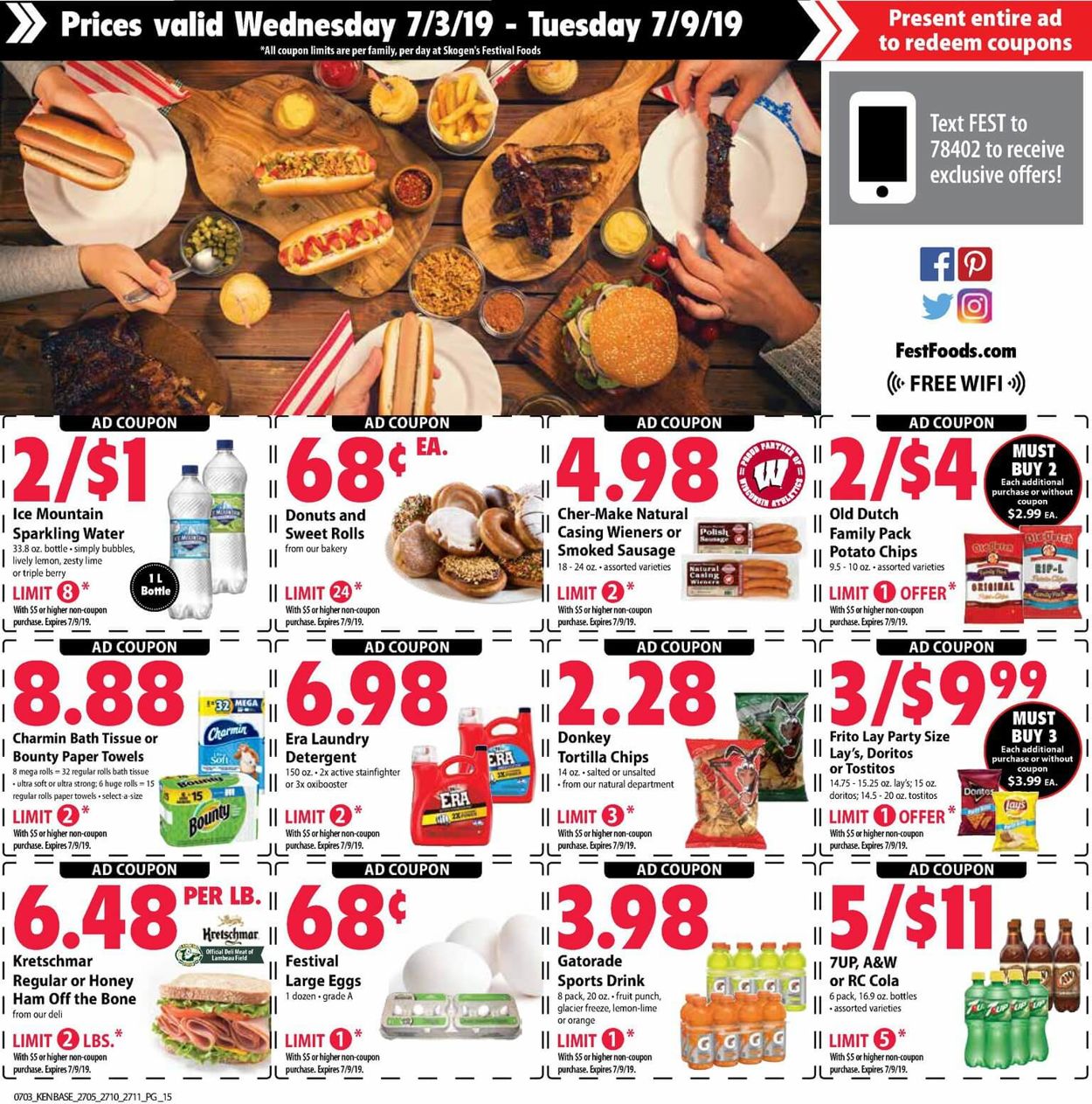 Catalogue Festival Foods from 07/03/2019