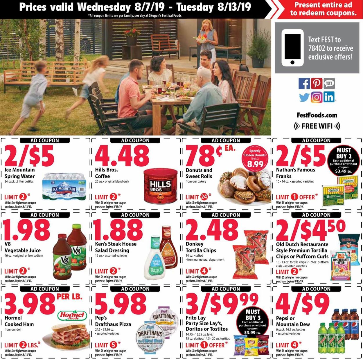 Catalogue Festival Foods from 08/07/2019