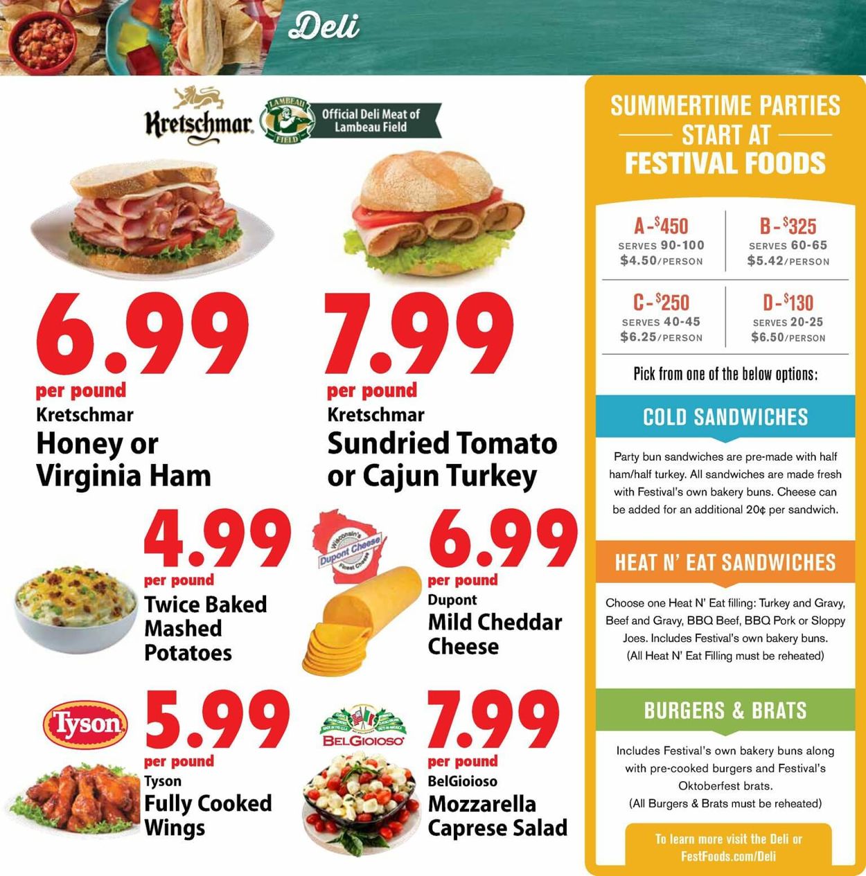 Catalogue Festival Foods from 08/14/2019
