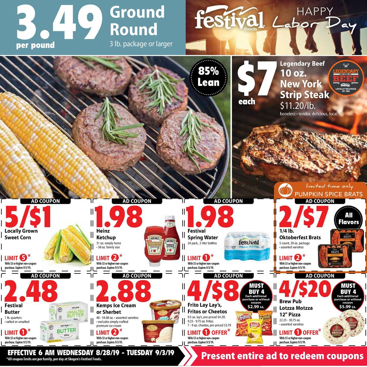 Catalogue Festival Foods from 08/28/2019