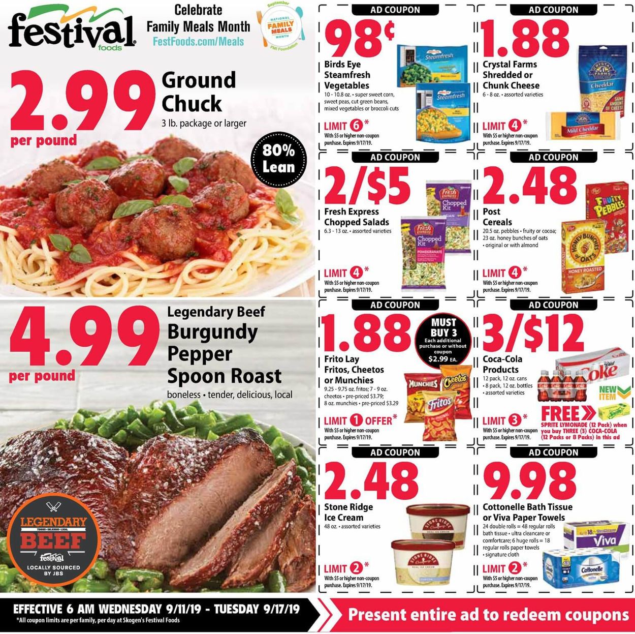 Festival Foods Current weekly ad 09/11 09/17/2019