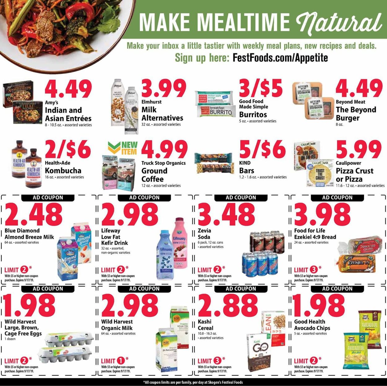 Catalogue Festival Foods from 09/11/2019