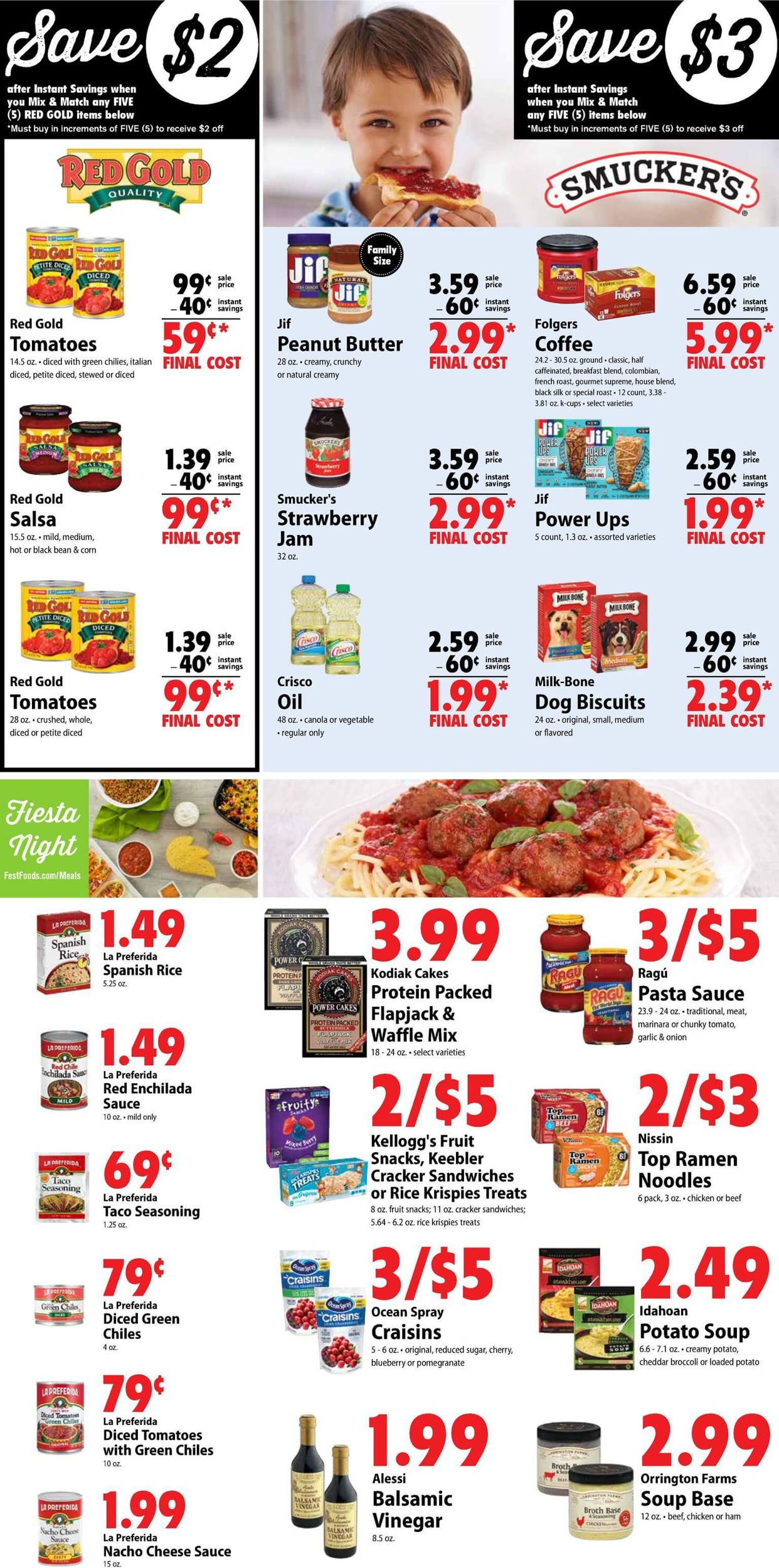 Catalogue Festival Foods from 09/25/2019
