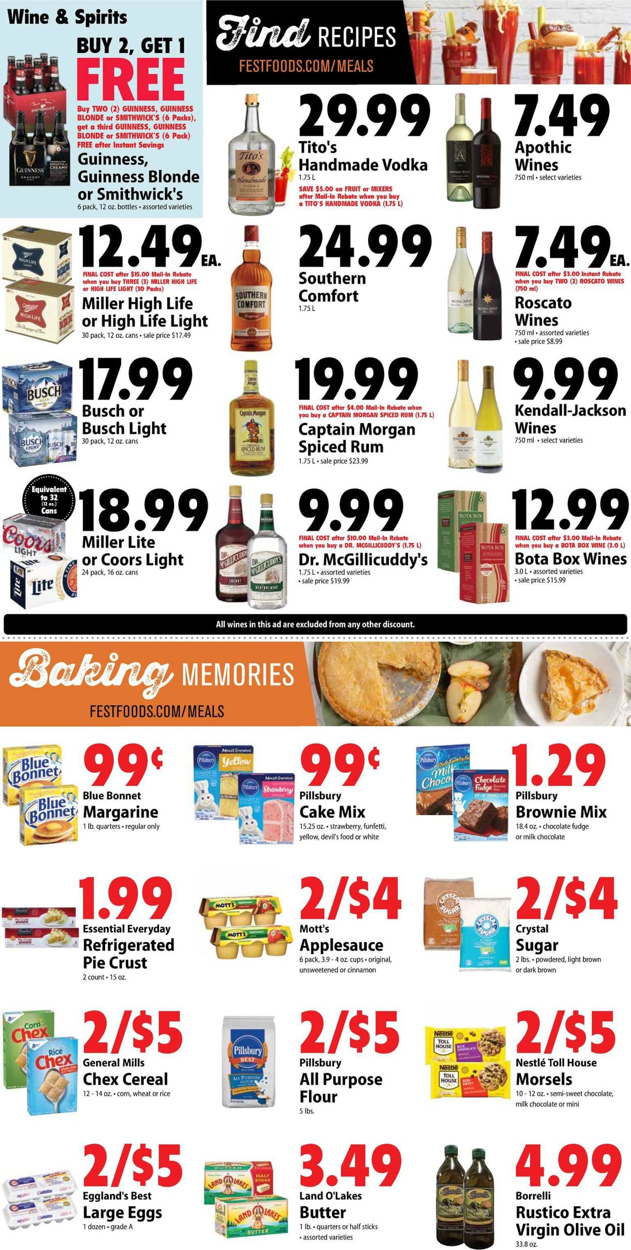 Catalogue Festival Foods from 10/02/2019