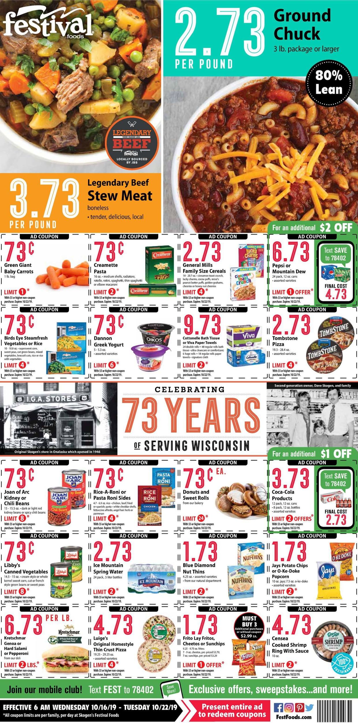 Festival Foods Current weekly ad 10/16 - 10/22/2019 - frequent-ads.com
