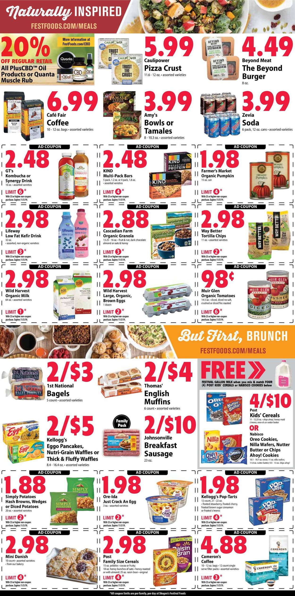 Catalogue Festival Foods from 10/30/2019