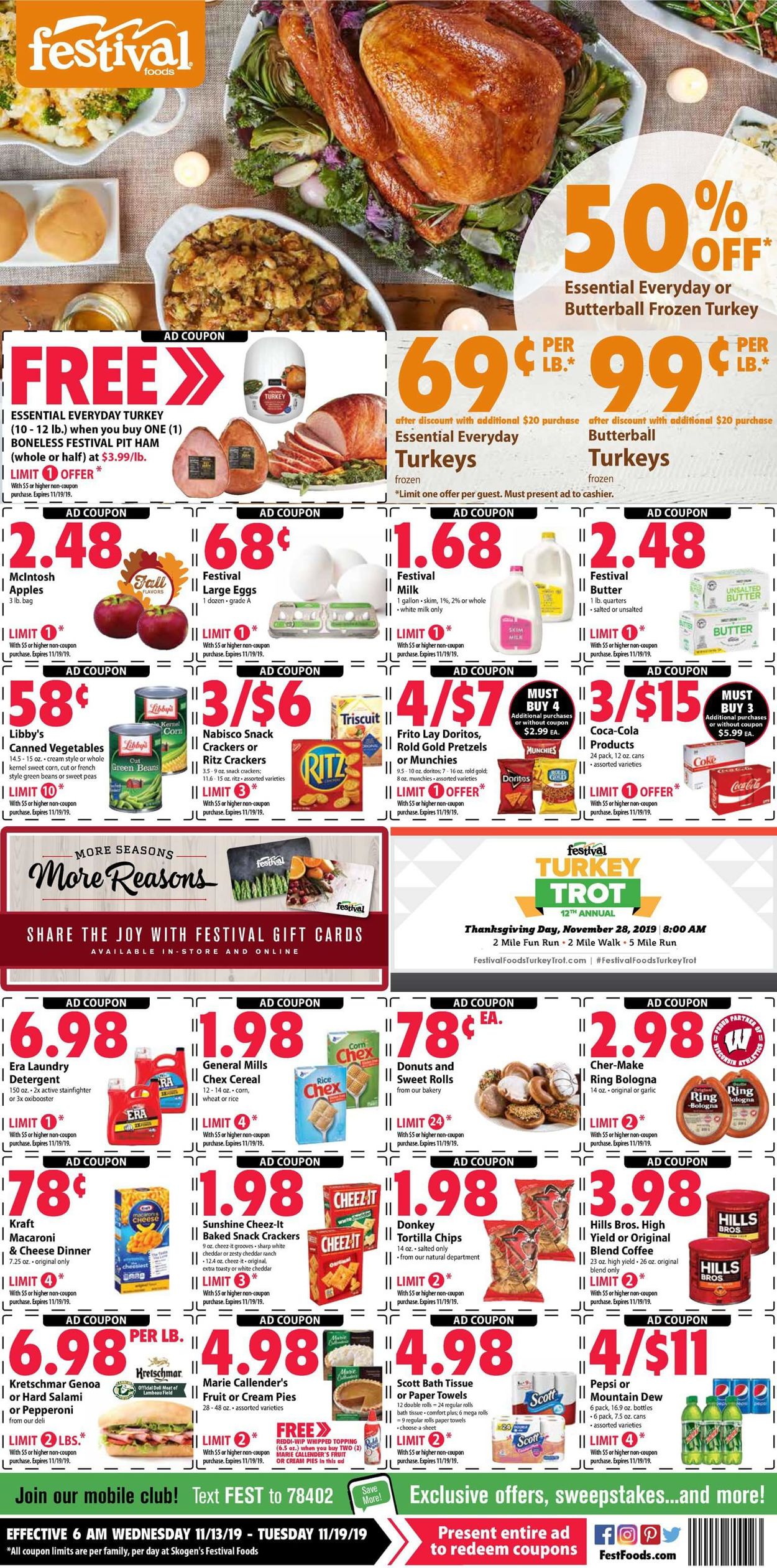 Catalogue Festival Foods from 11/13/2019