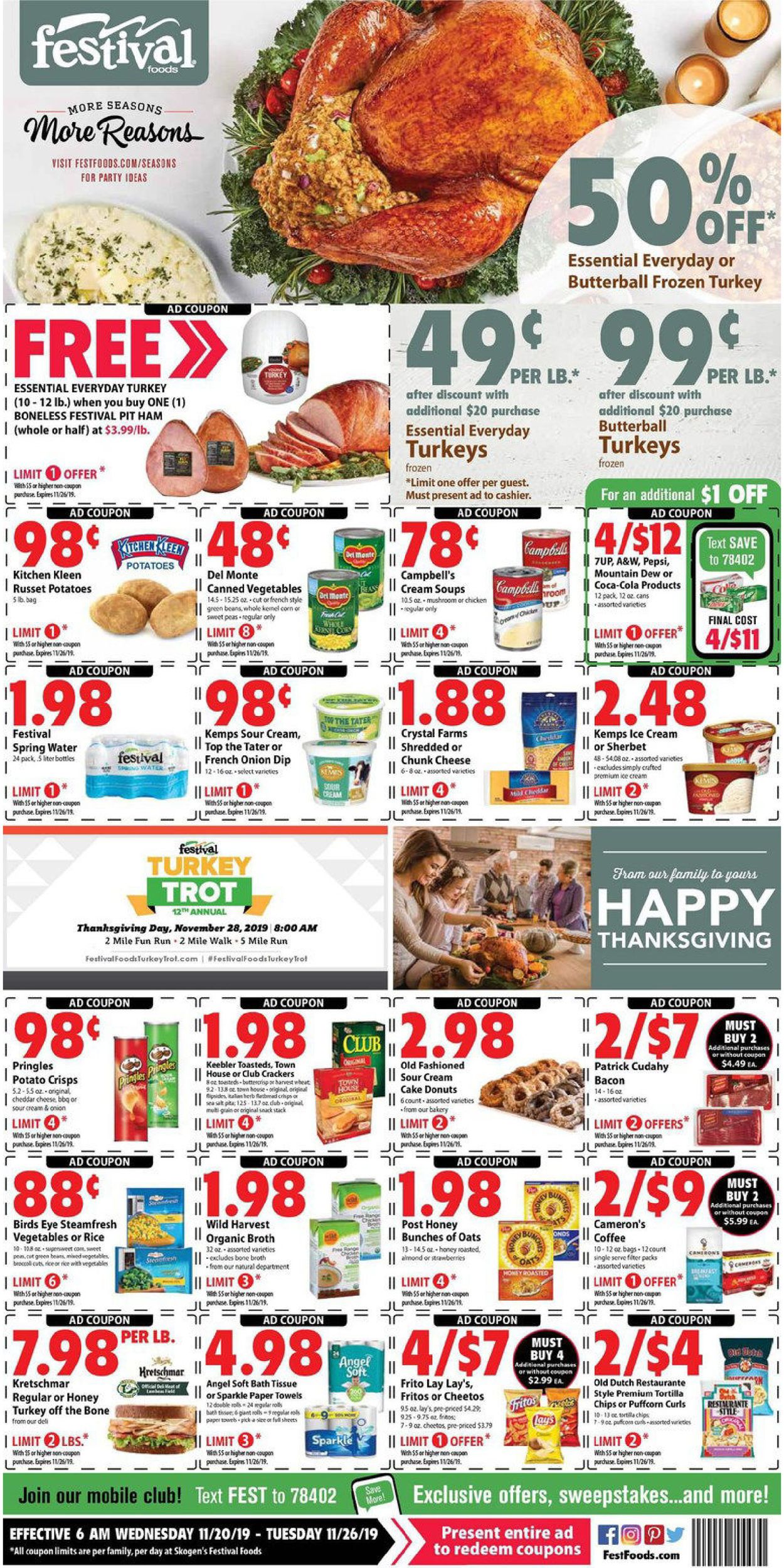 Festival Foods Current weekly ad 11/20 11/26/2019