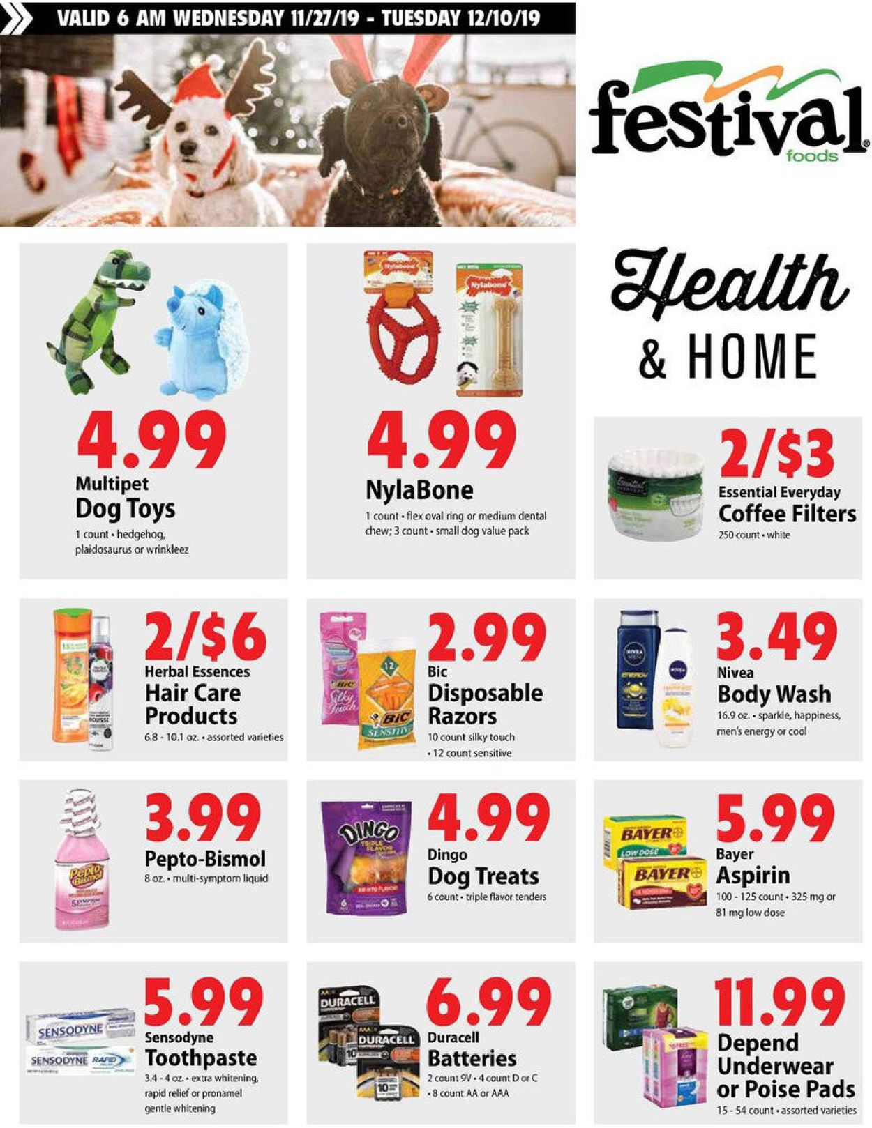 Catalogue Festival Foods Black Friday Ad 2019 from 11/27/2019