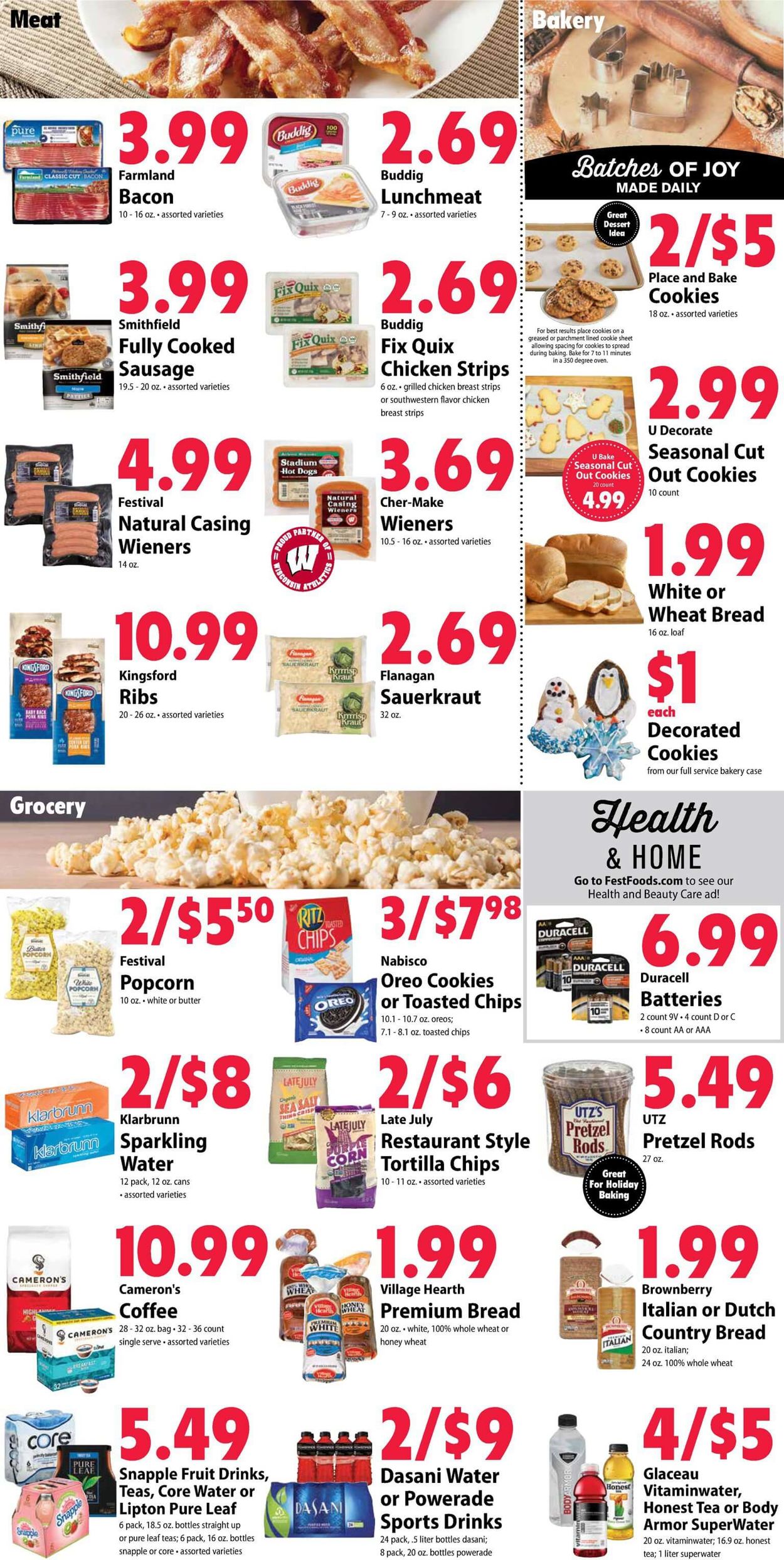 Catalogue Festival Foods from 12/04/2019