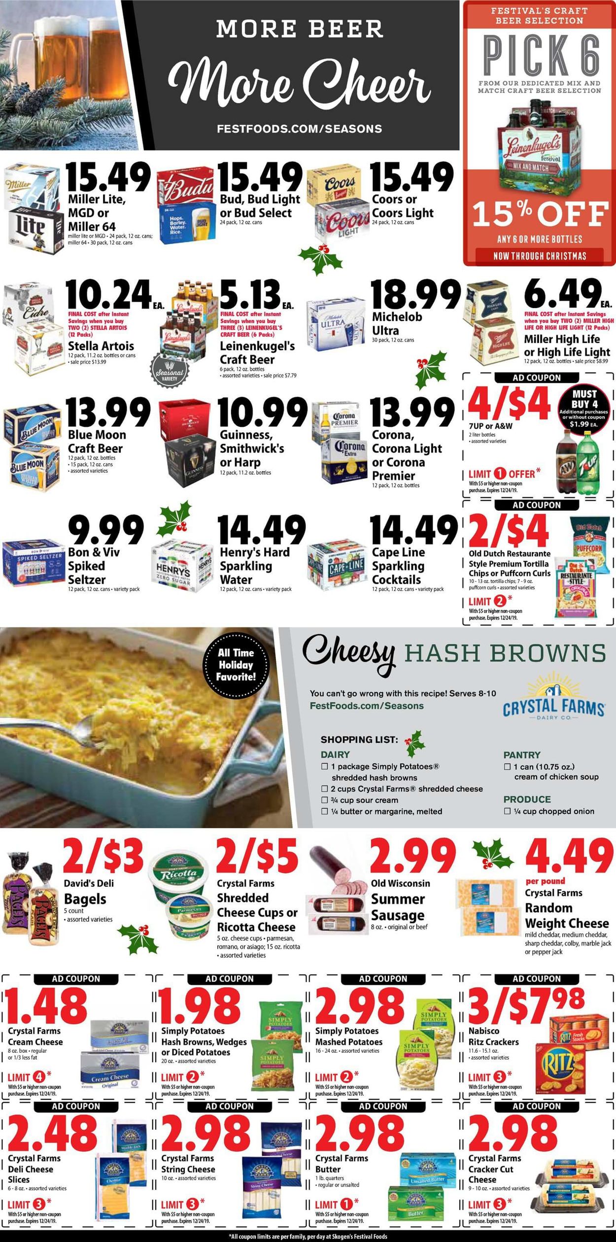 Festival Foods Current weekly ad 12/18 - 12/24/2019 [8] - frequent-ads.com