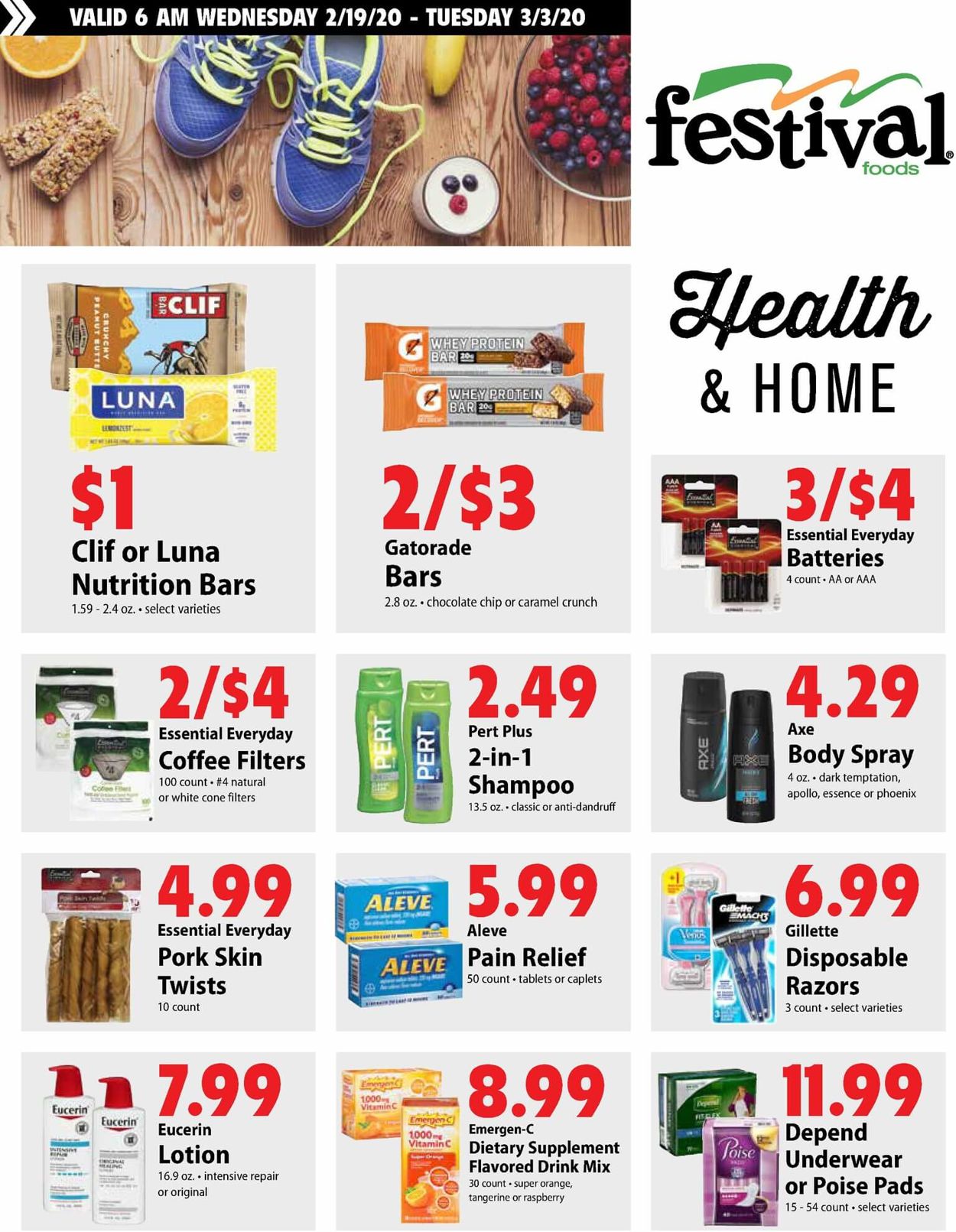 Catalogue Festival Foods from 02/19/2020