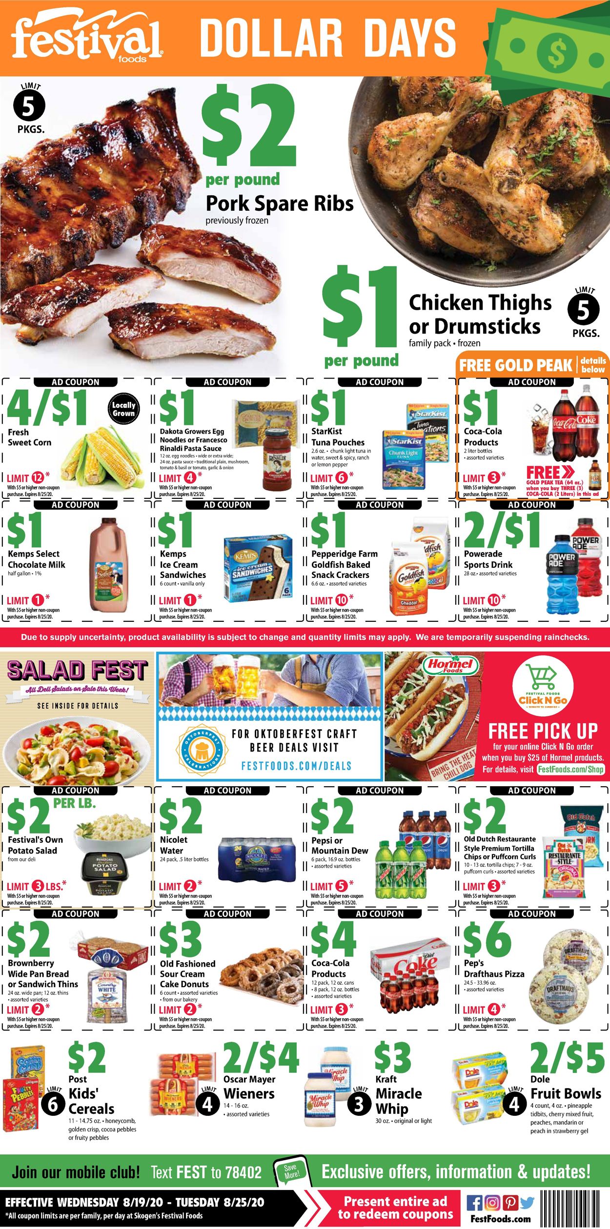 Festival Foods Current weekly ad 08/19 08/25/2020