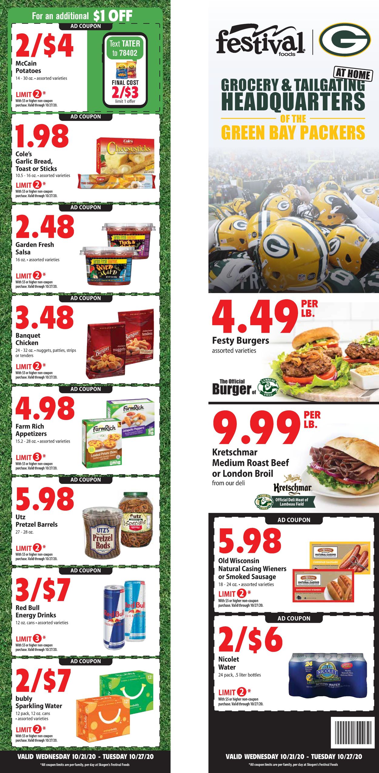 Festival Foods Current weekly ad 10/21 - 10/27/2020 - frequent-ads.com