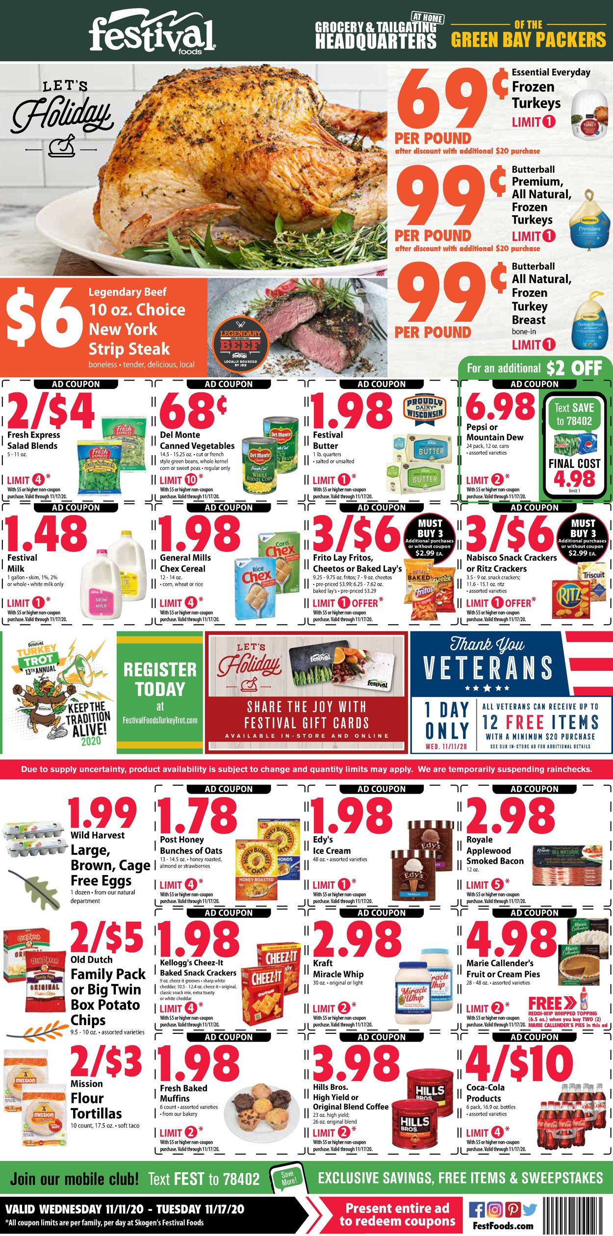 Festival Foods Current weekly ad 11/11 11/17/2020 [4]