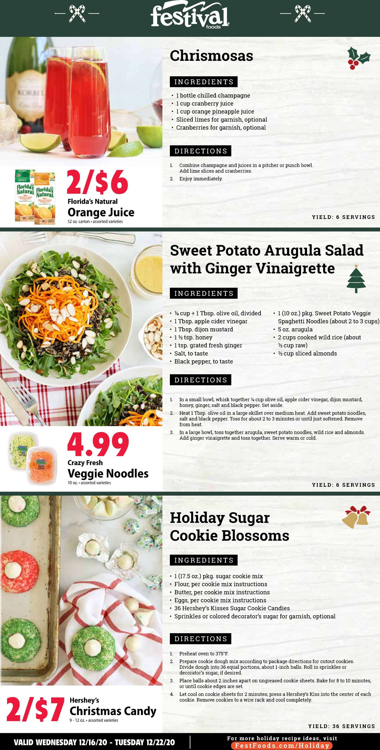 Catalogue Festival Foods from 12/16/2020