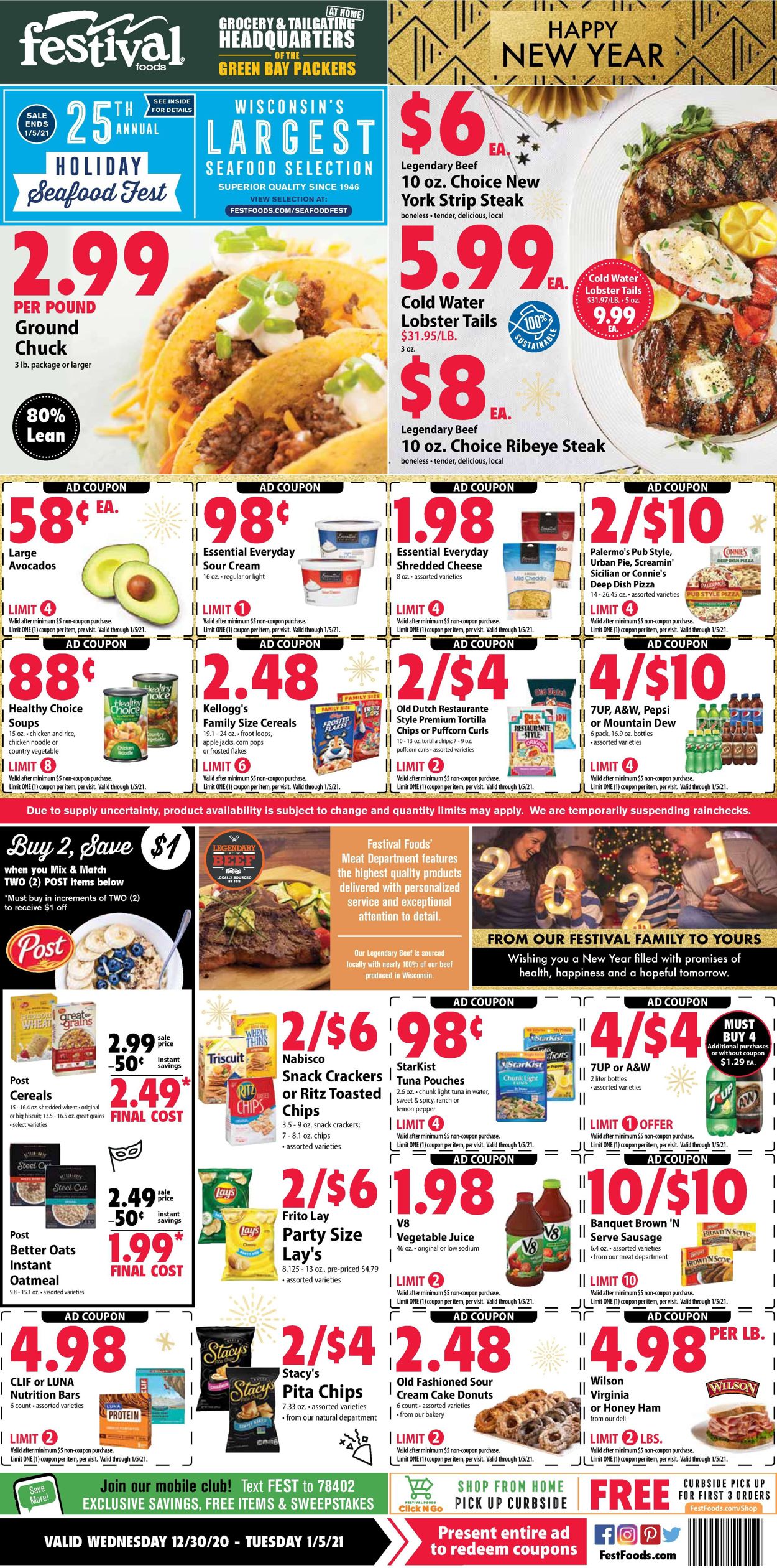 Festival Foods Current weekly ad 12/30 - 01/05/2021 - frequent-ads.com