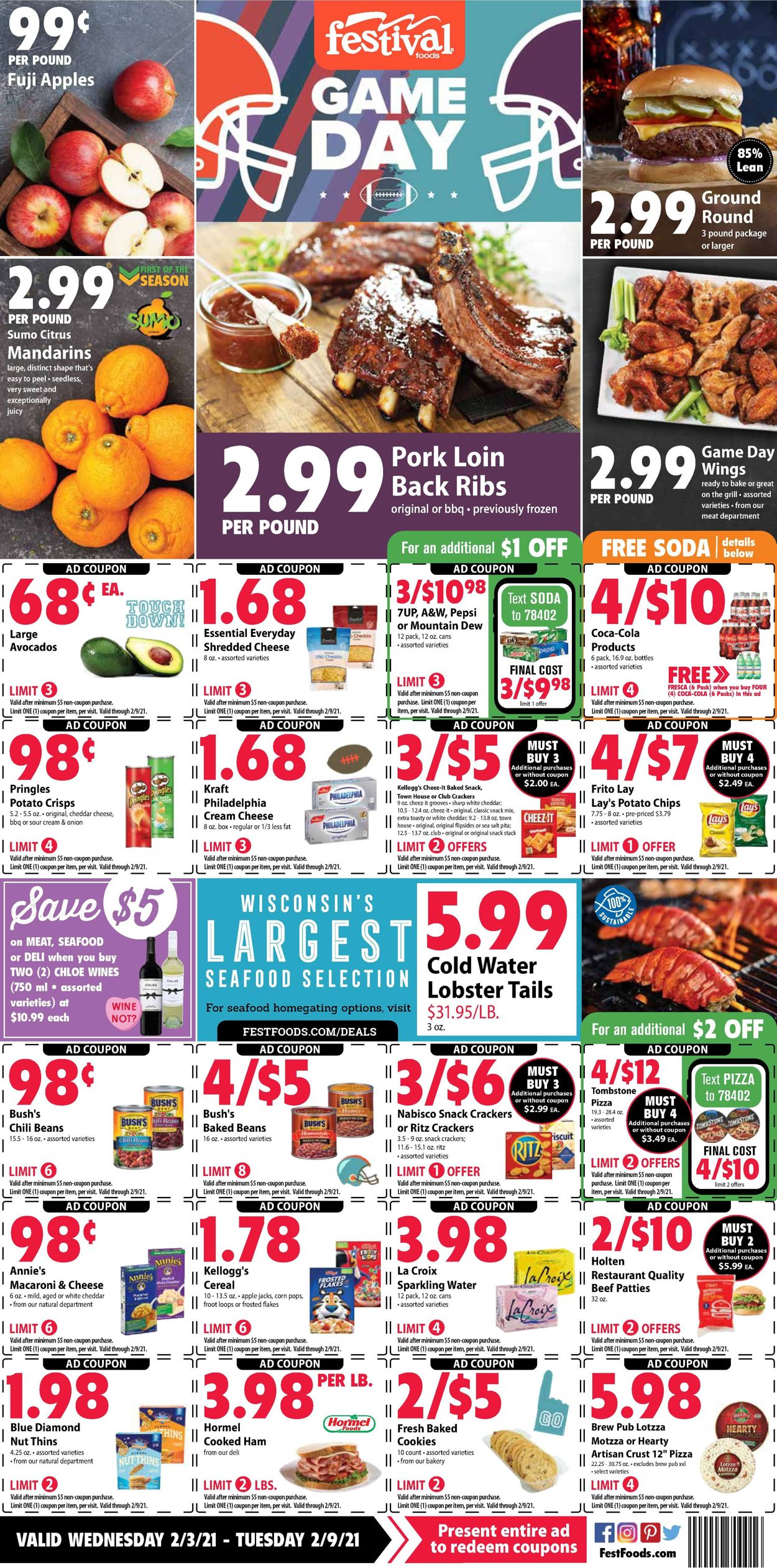 Festival Foods Current weekly ad 02/03 02/09/2021