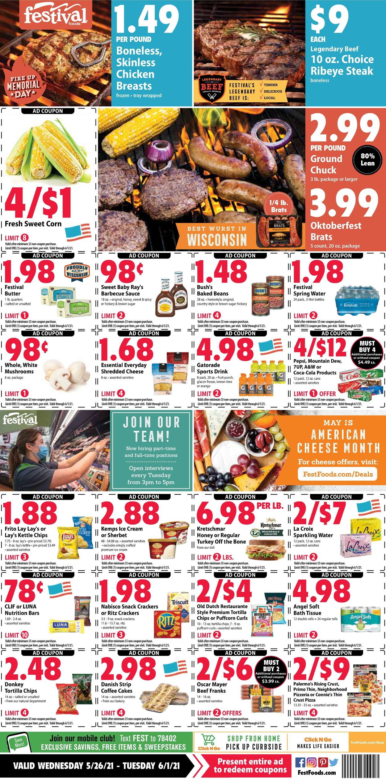 Festival Foods Current weekly ad 05/26 - 06/01/2021 - frequent-ads.com