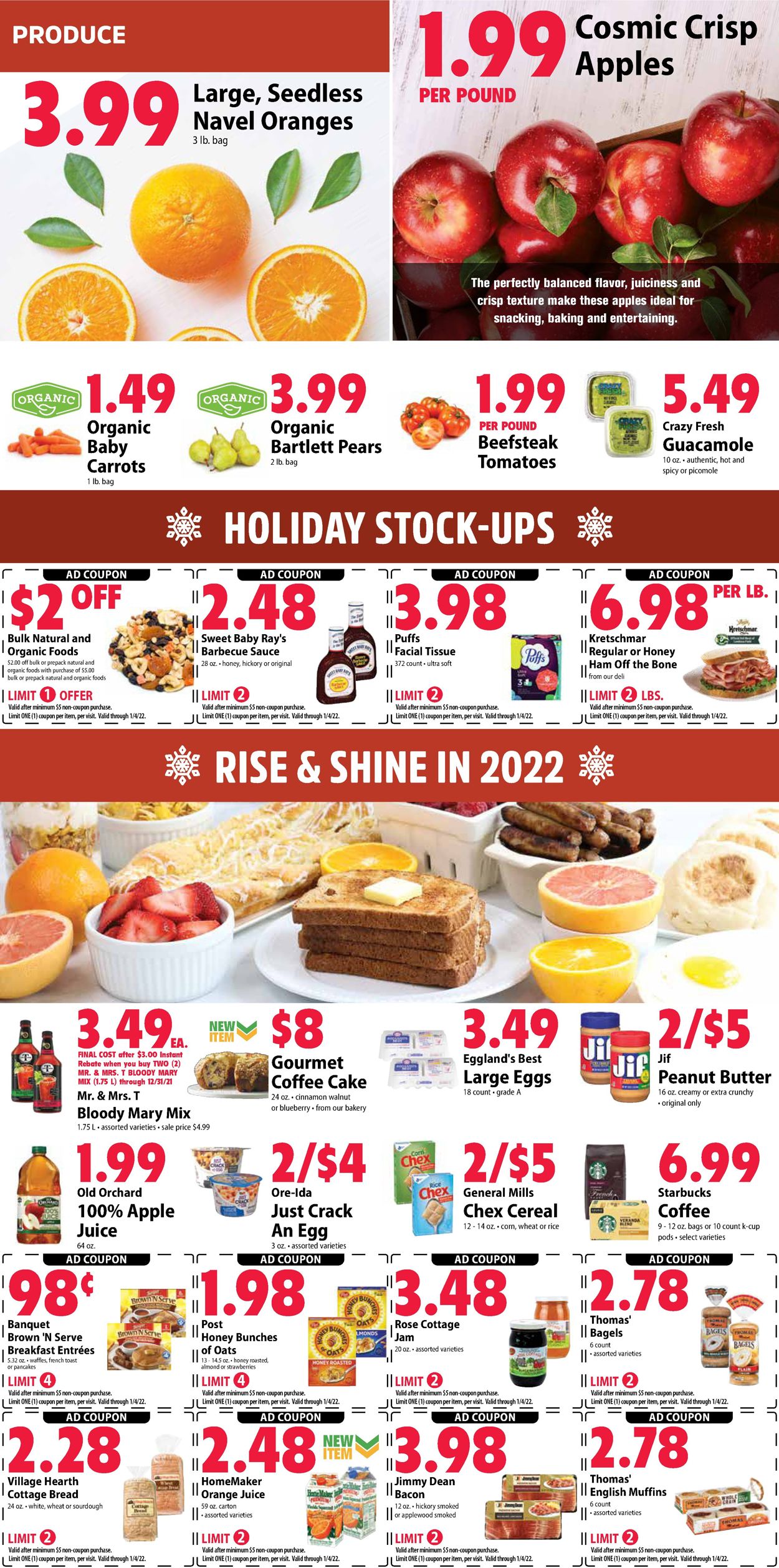 Catalogue Festival Foods from 12/29/2021
