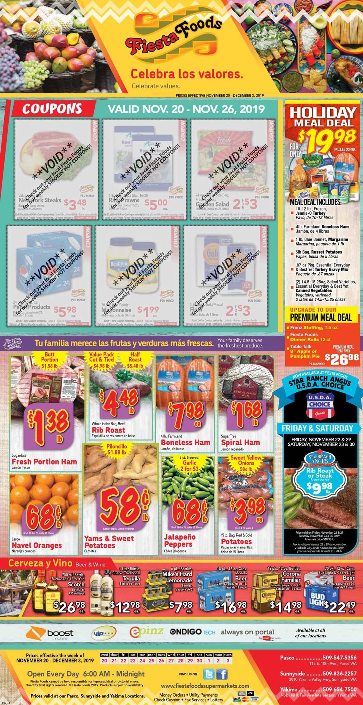 Catalogue Fiesta Foods SuperMarkets from 11/20/2019