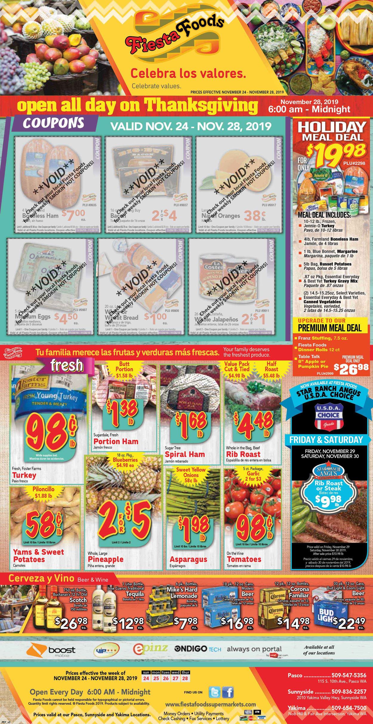 Catalogue Fiesta Foods SuperMarkets from 11/24/2019
