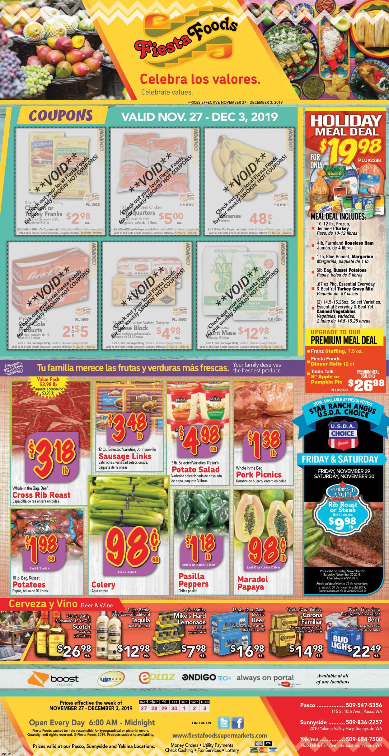 Catalogue Fiesta Foods SuperMarkets from 11/27/2019