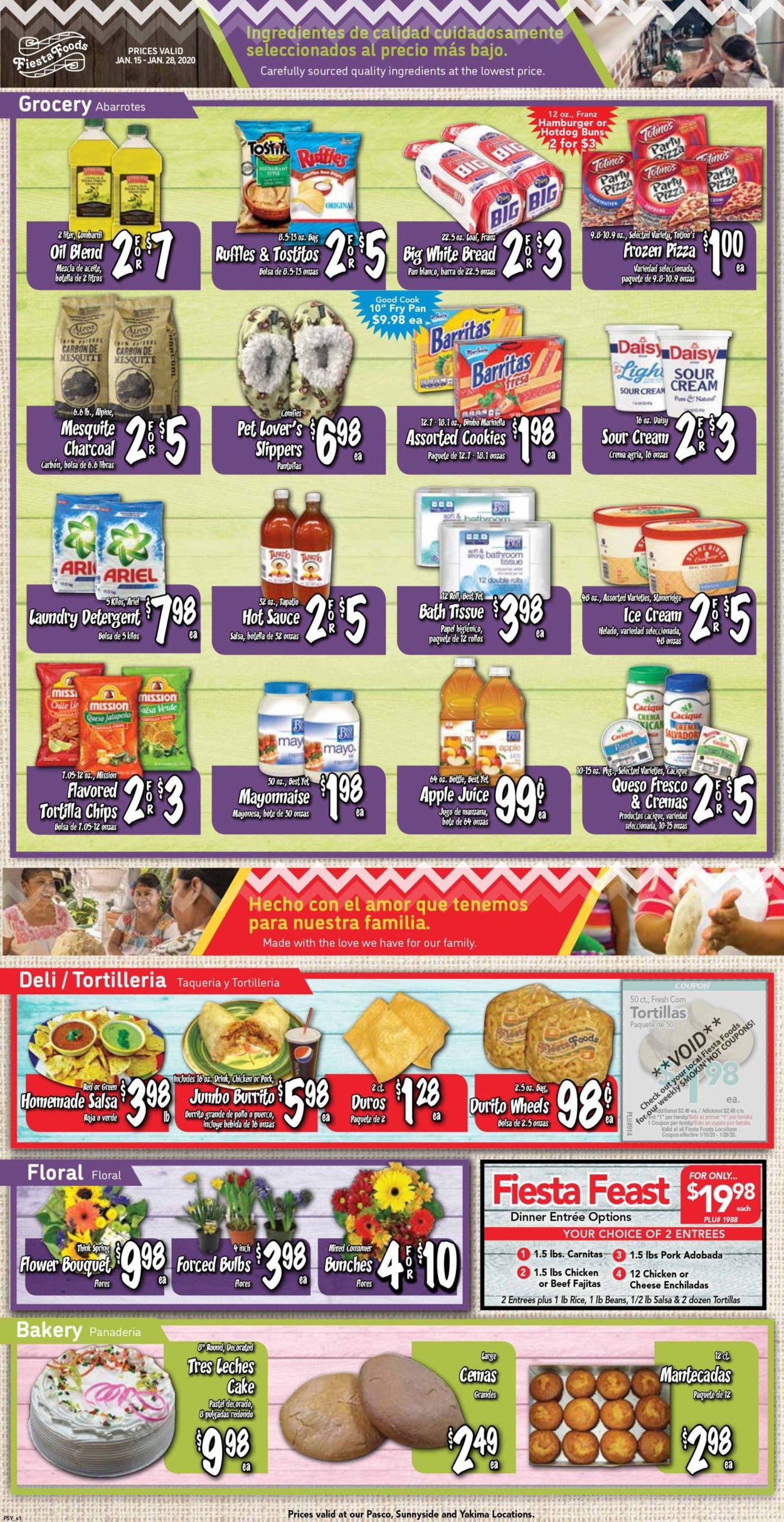 Catalogue Fiesta Foods SuperMarkets from 01/15/2020