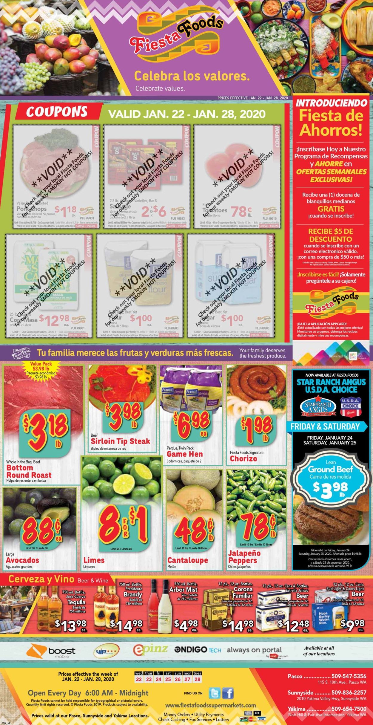 Catalogue Fiesta Foods SuperMarkets from 01/22/2020