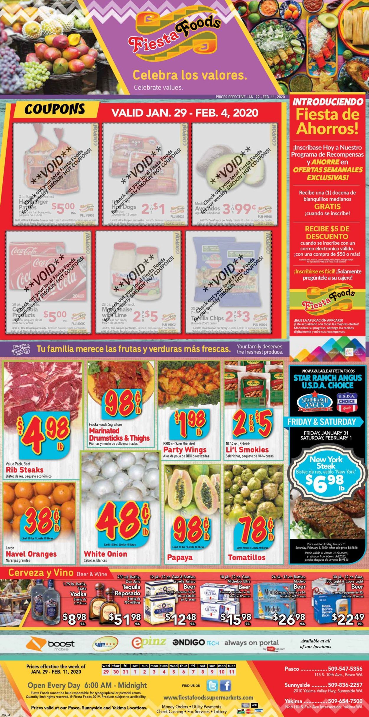 Catalogue Fiesta Foods SuperMarkets from 01/29/2020