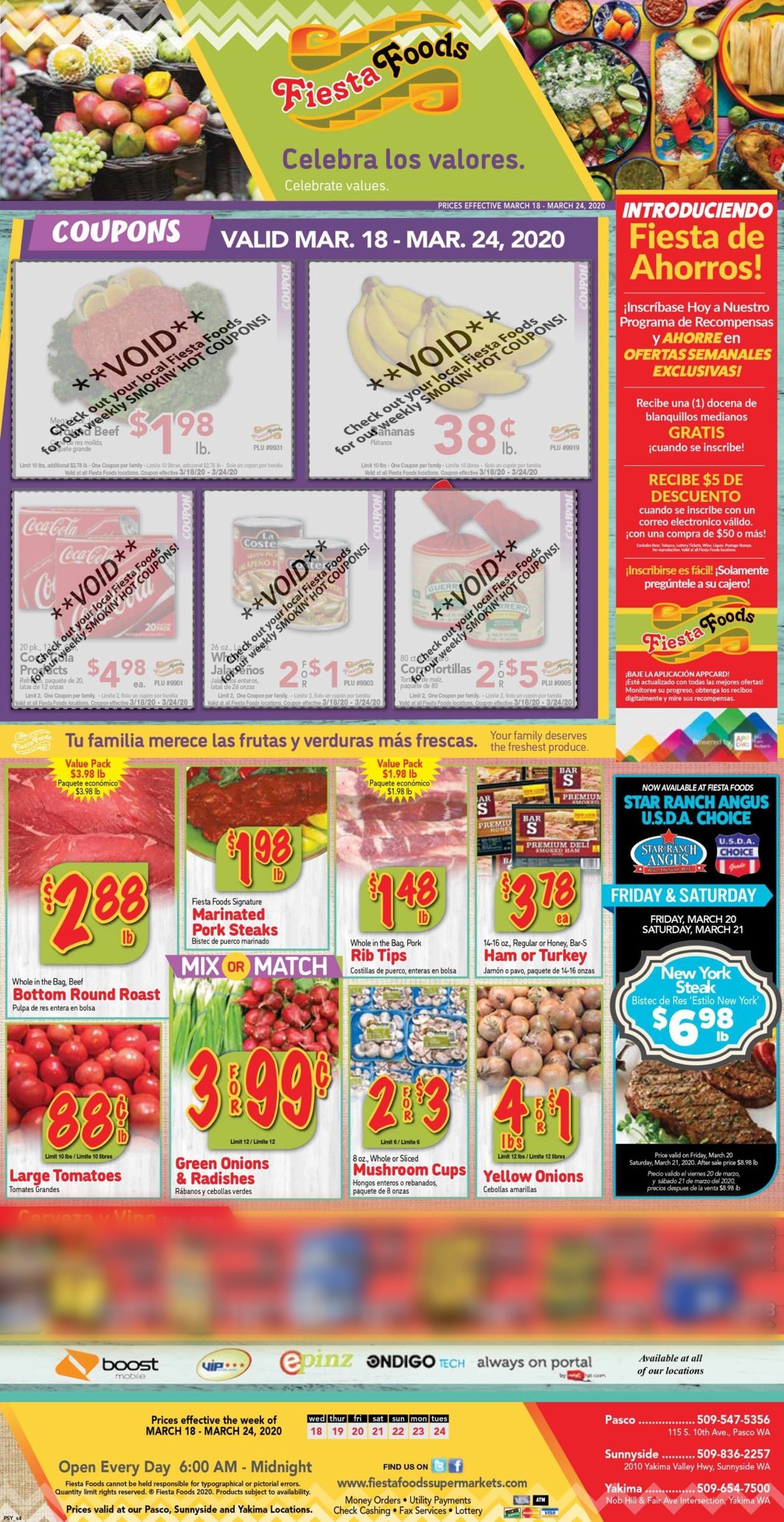 Catalogue Fiesta Foods SuperMarkets from 03/18/2020