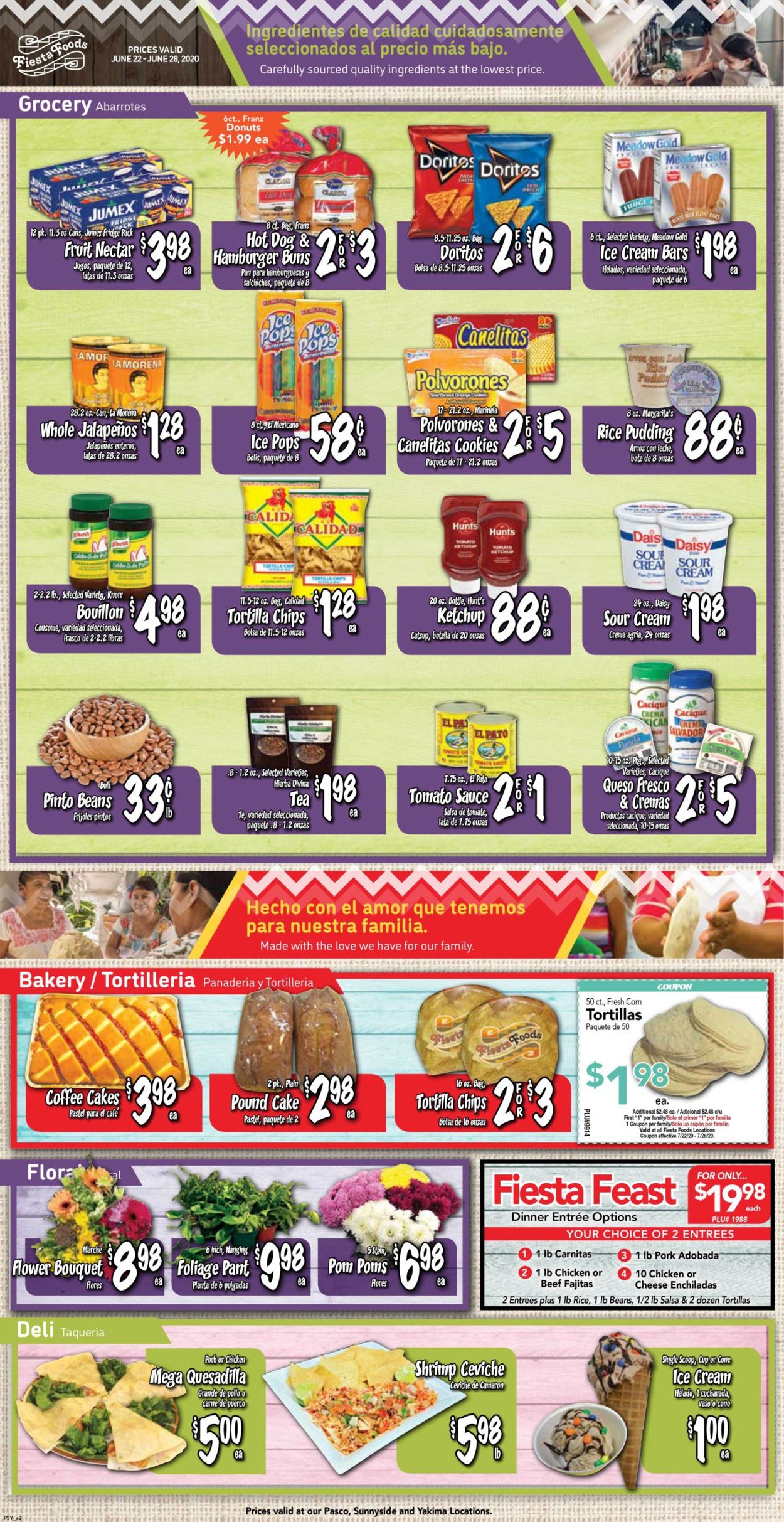 Catalogue Fiesta Foods SuperMarkets from 07/22/2020