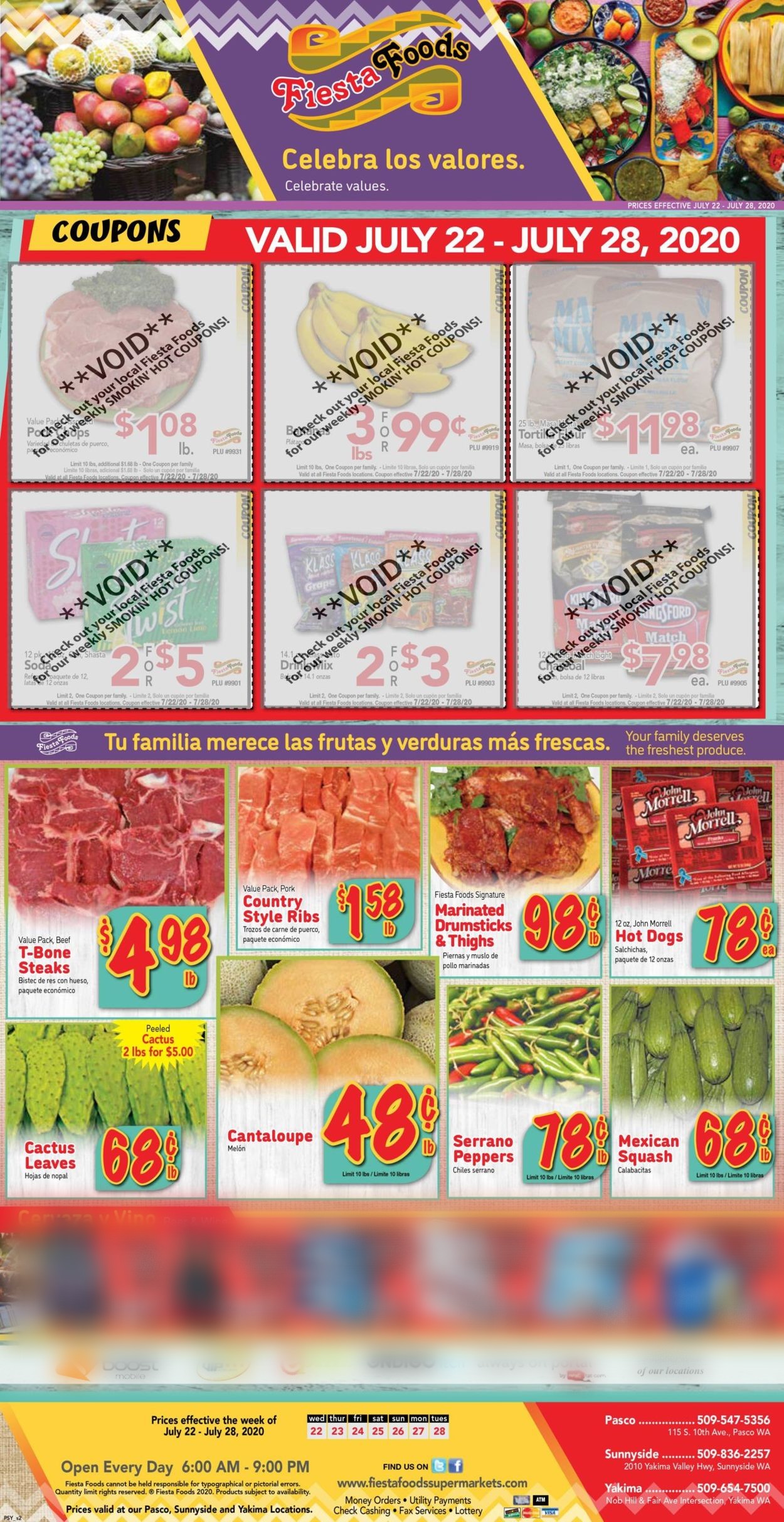 Catalogue Fiesta Foods SuperMarkets from 07/22/2020