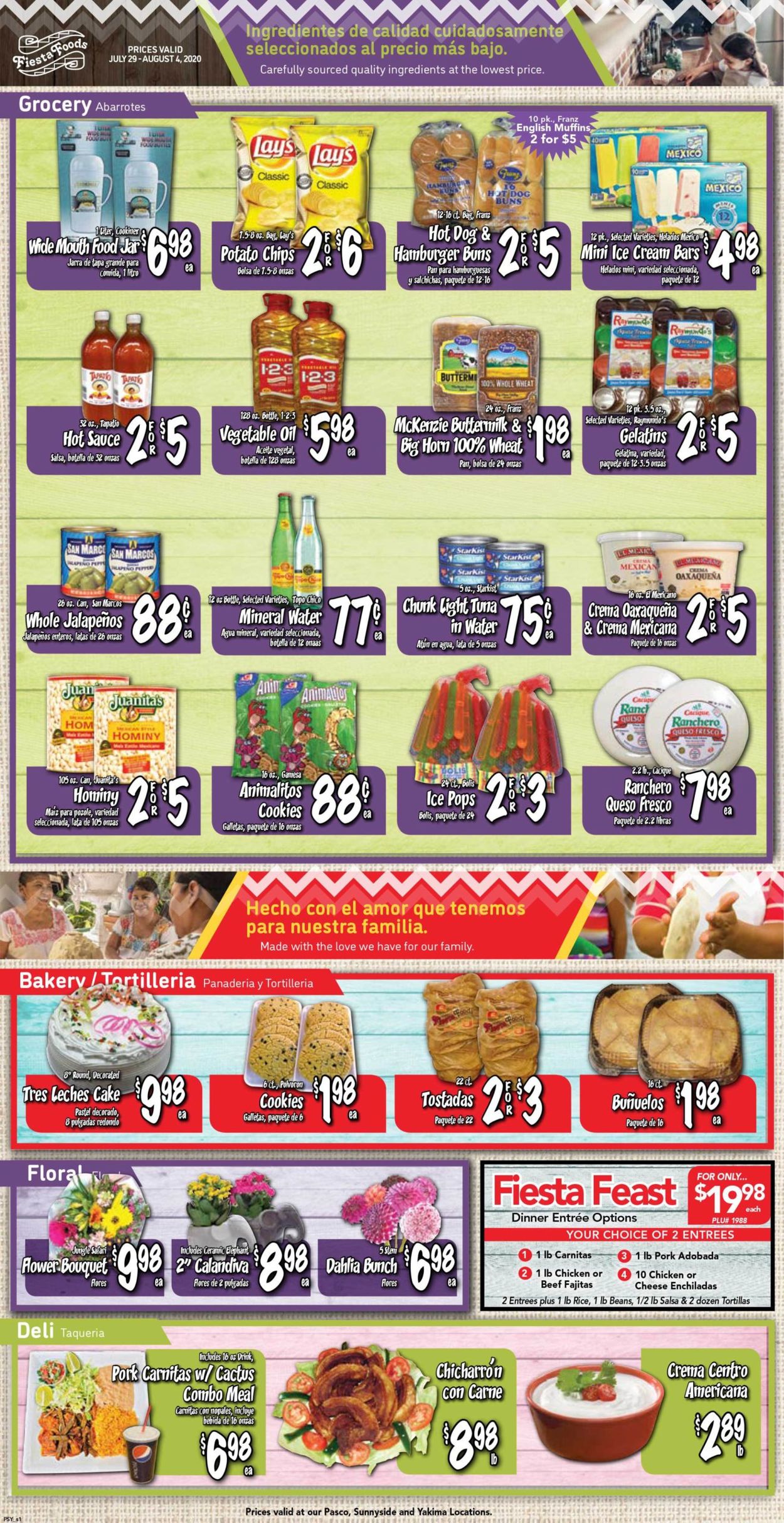 Catalogue Fiesta Foods SuperMarkets from 07/29/2020