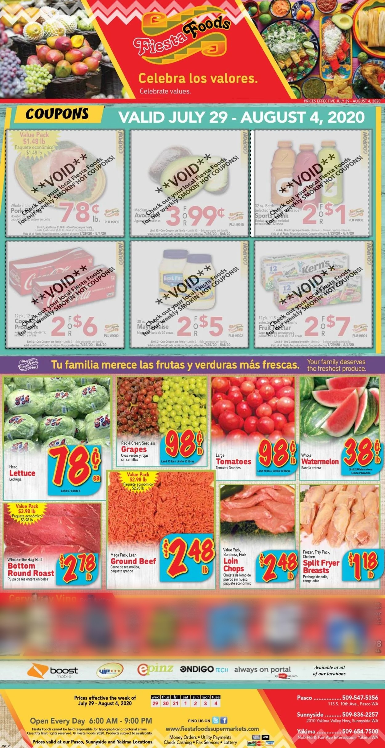 Catalogue Fiesta Foods SuperMarkets from 07/29/2020