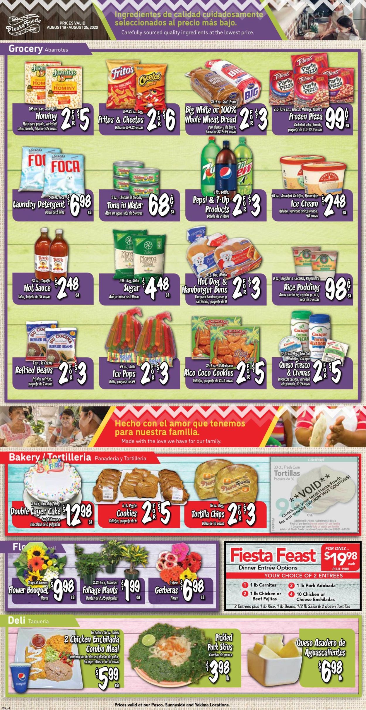 Catalogue Fiesta Foods SuperMarkets from 08/19/2020