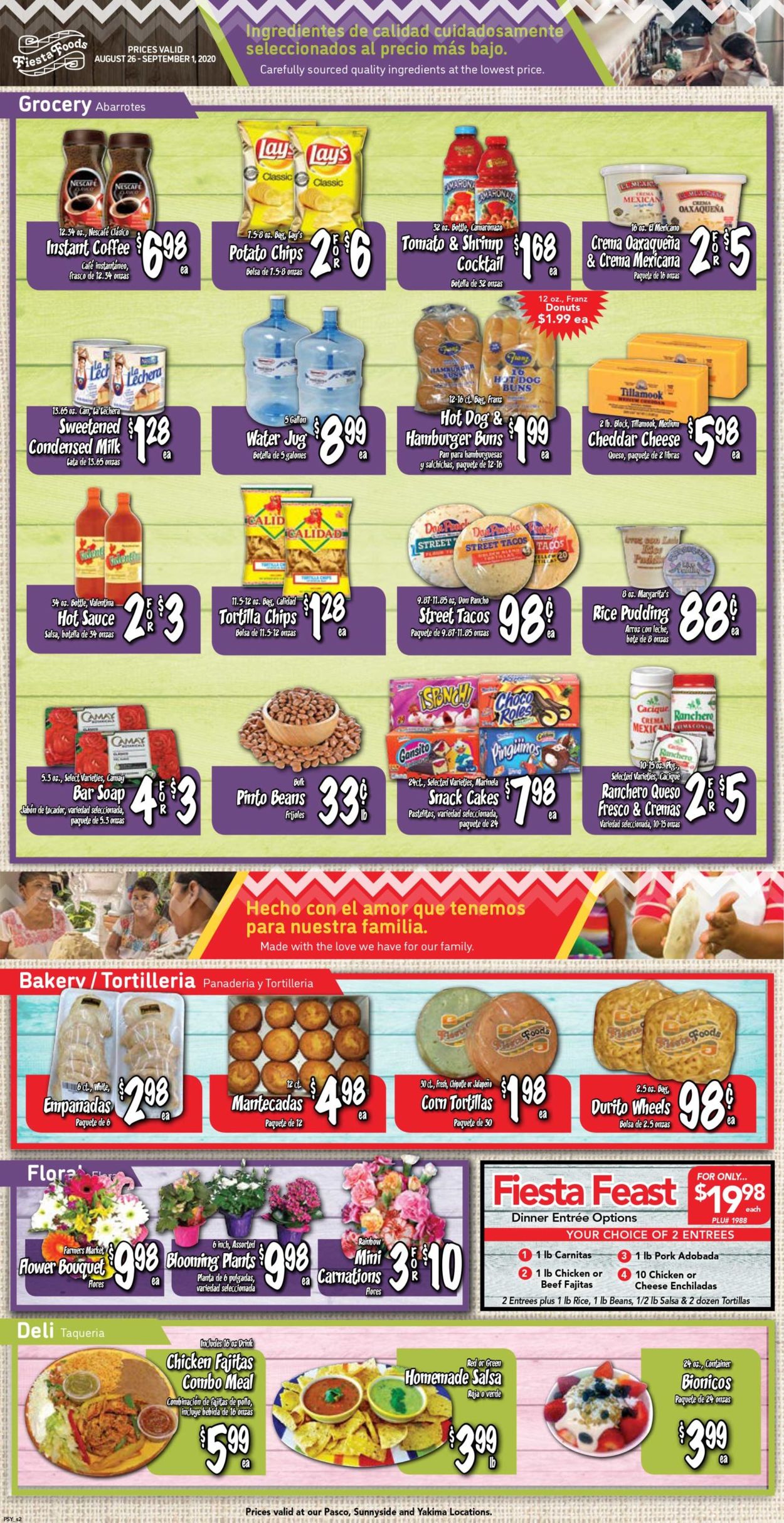 Catalogue Fiesta Foods SuperMarkets from 08/26/2020