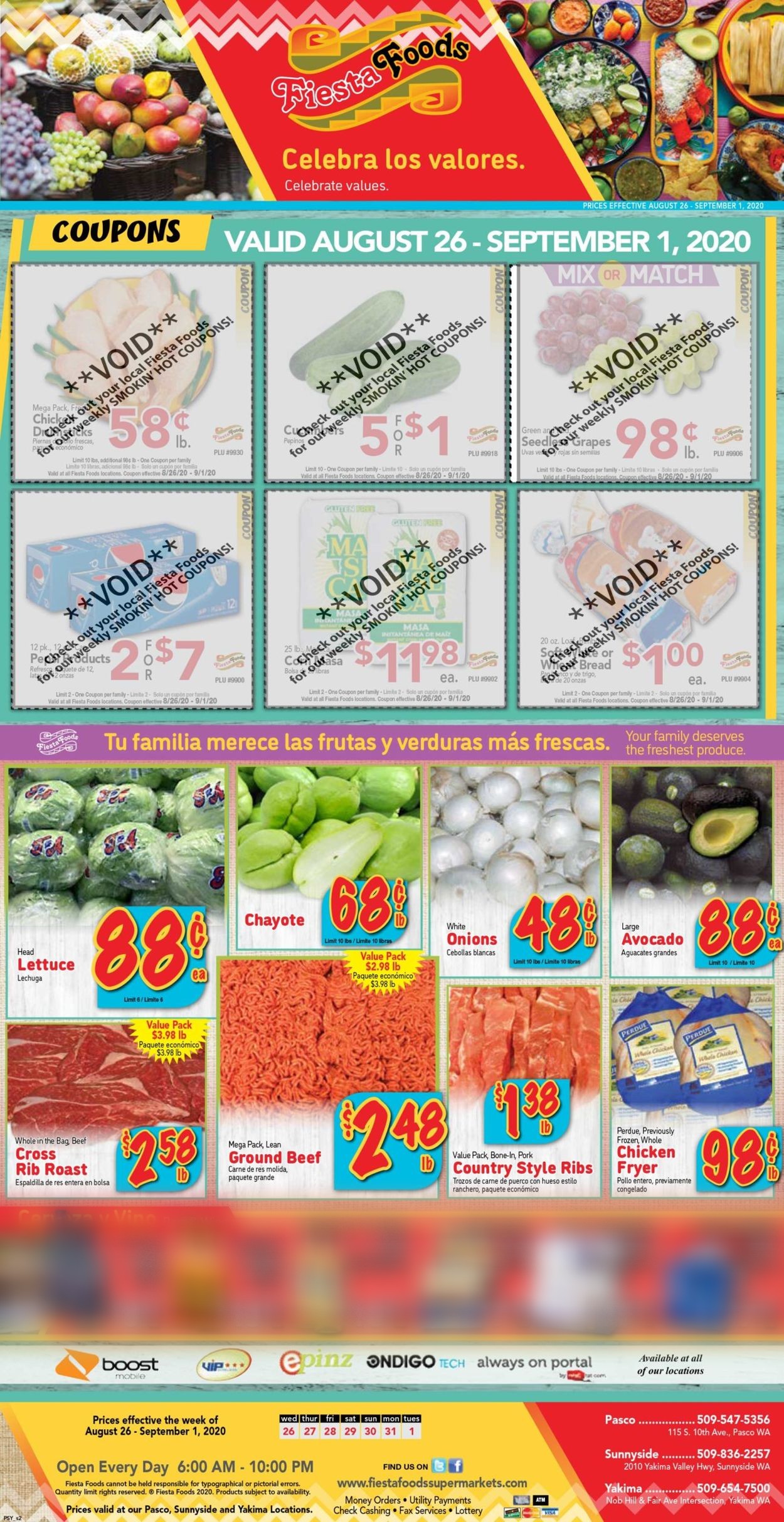 Catalogue Fiesta Foods SuperMarkets from 08/26/2020